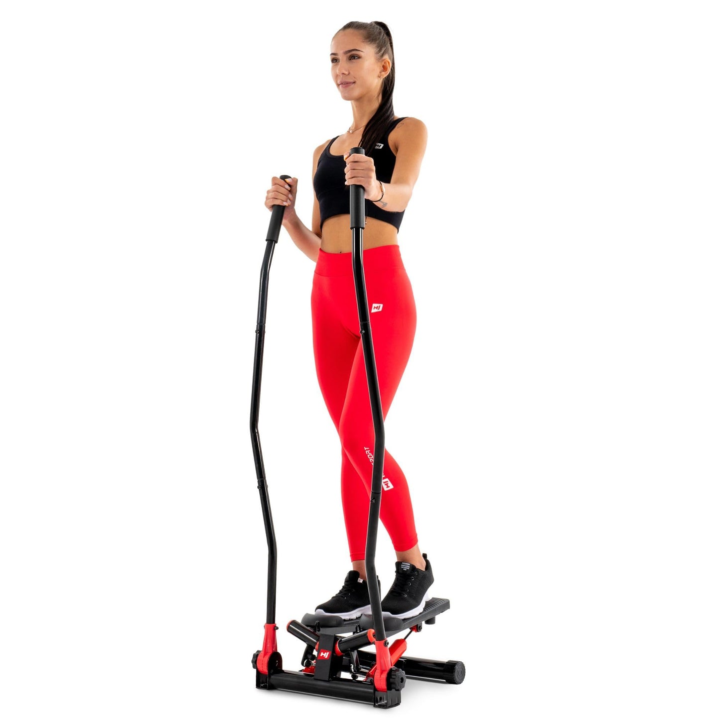 Stepper mit Haltegriffen, Rot