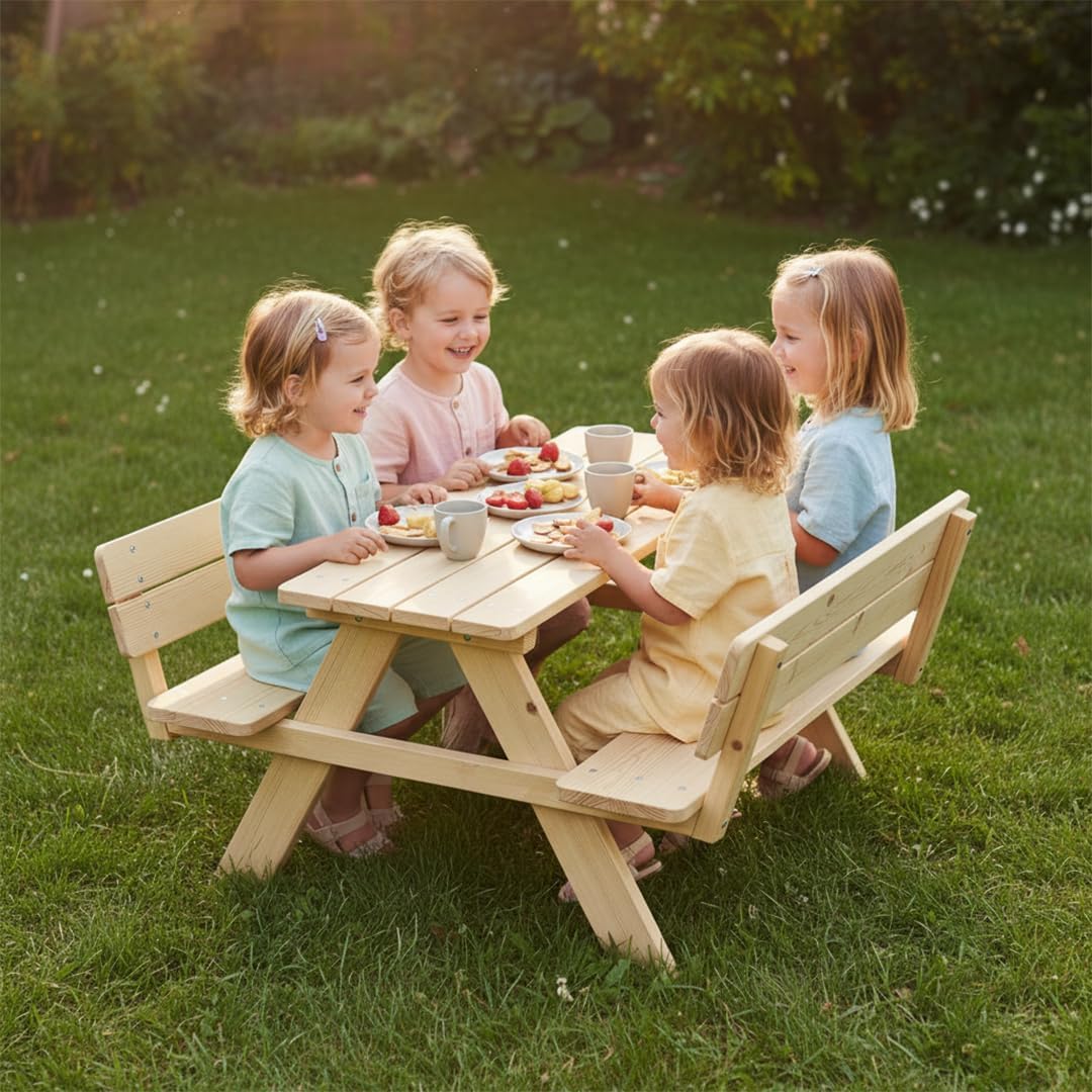 Kindersitzgruppe mit Lehne, mit Lehne