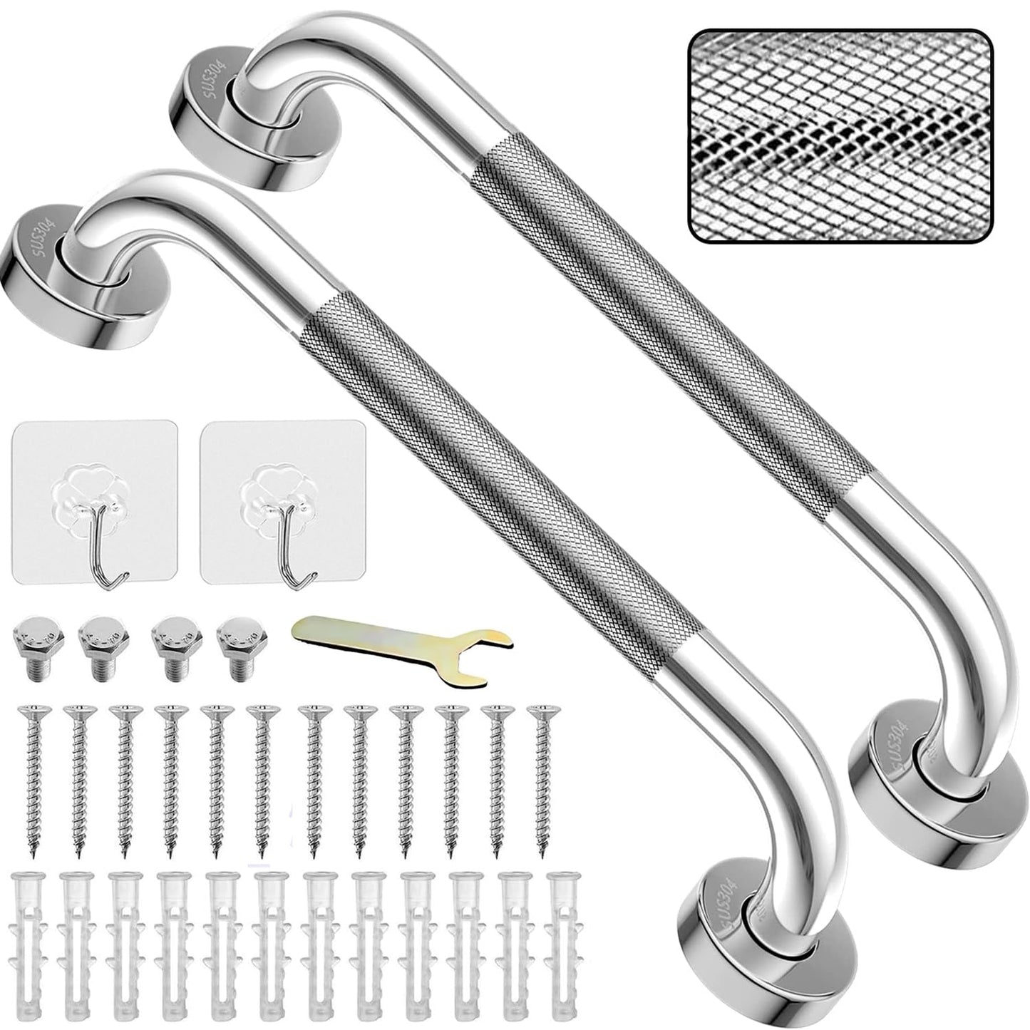 Rutschfester Sicherheits-Haltegriff (2 Stück, 43,2 cm), 2PCS - 17in/430mm