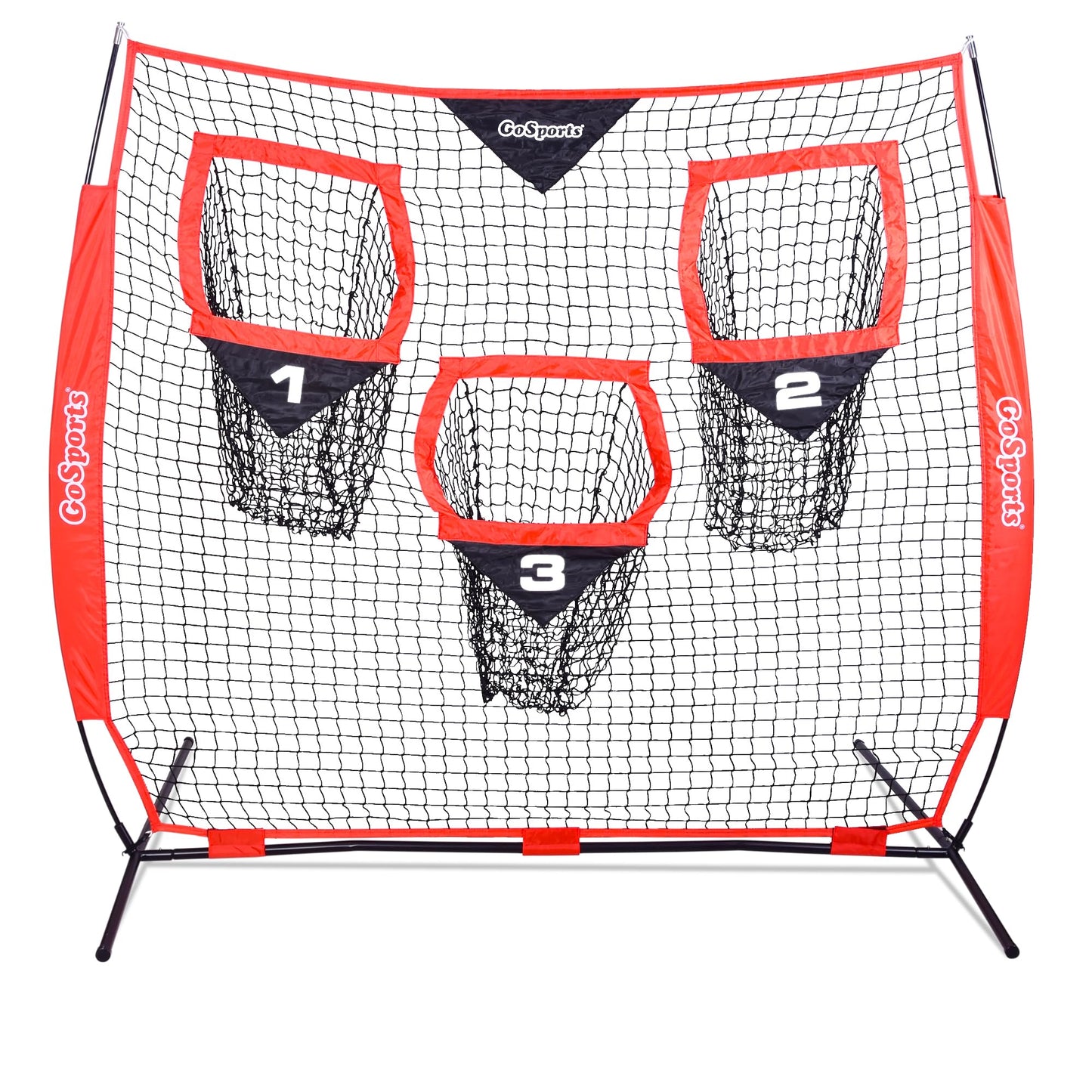 Tragbares Sportabsperrnetz mit Tragetasche, Fussballnetz, 1,8 m x 1,8 m