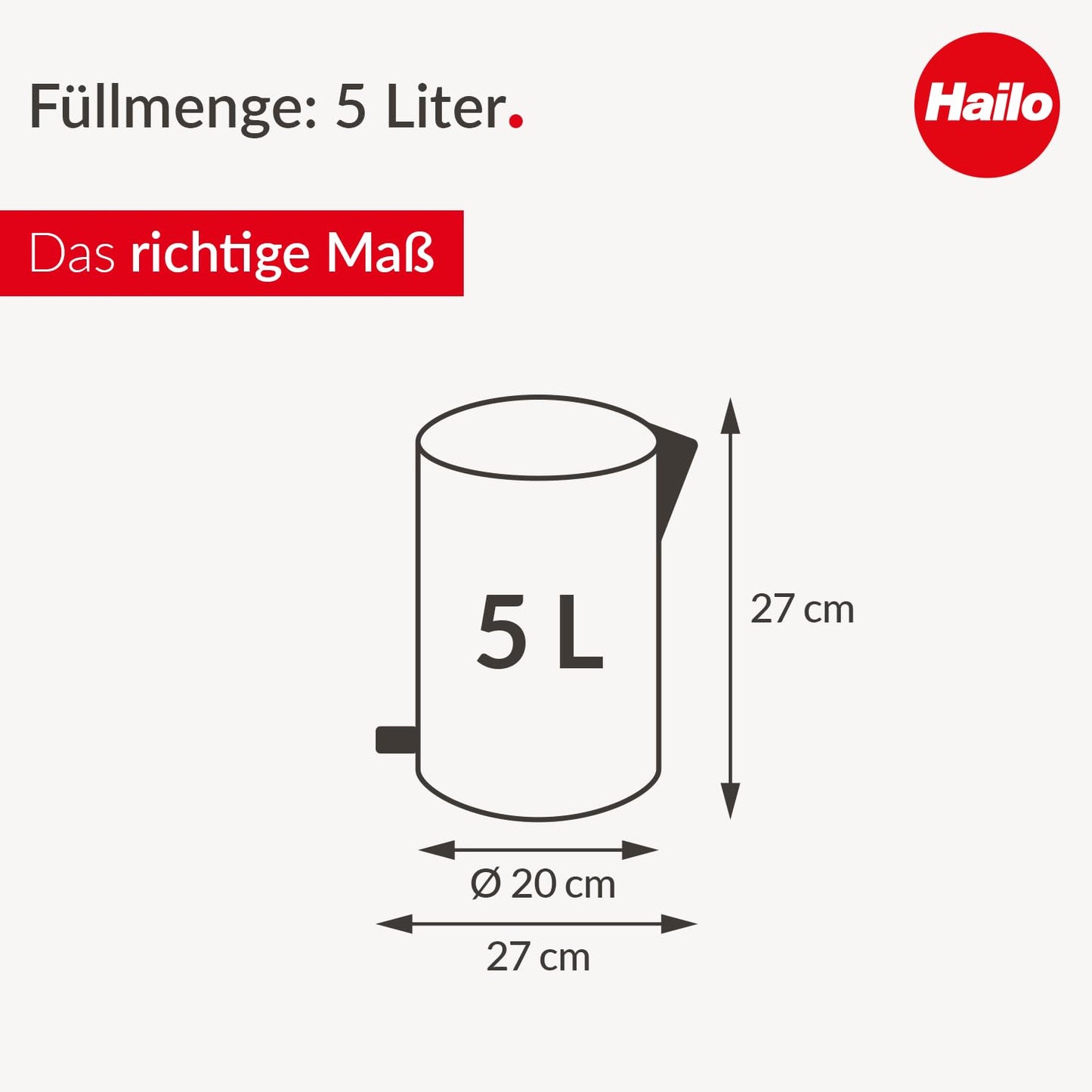 Tretmülleimer Selekta, Schwarz