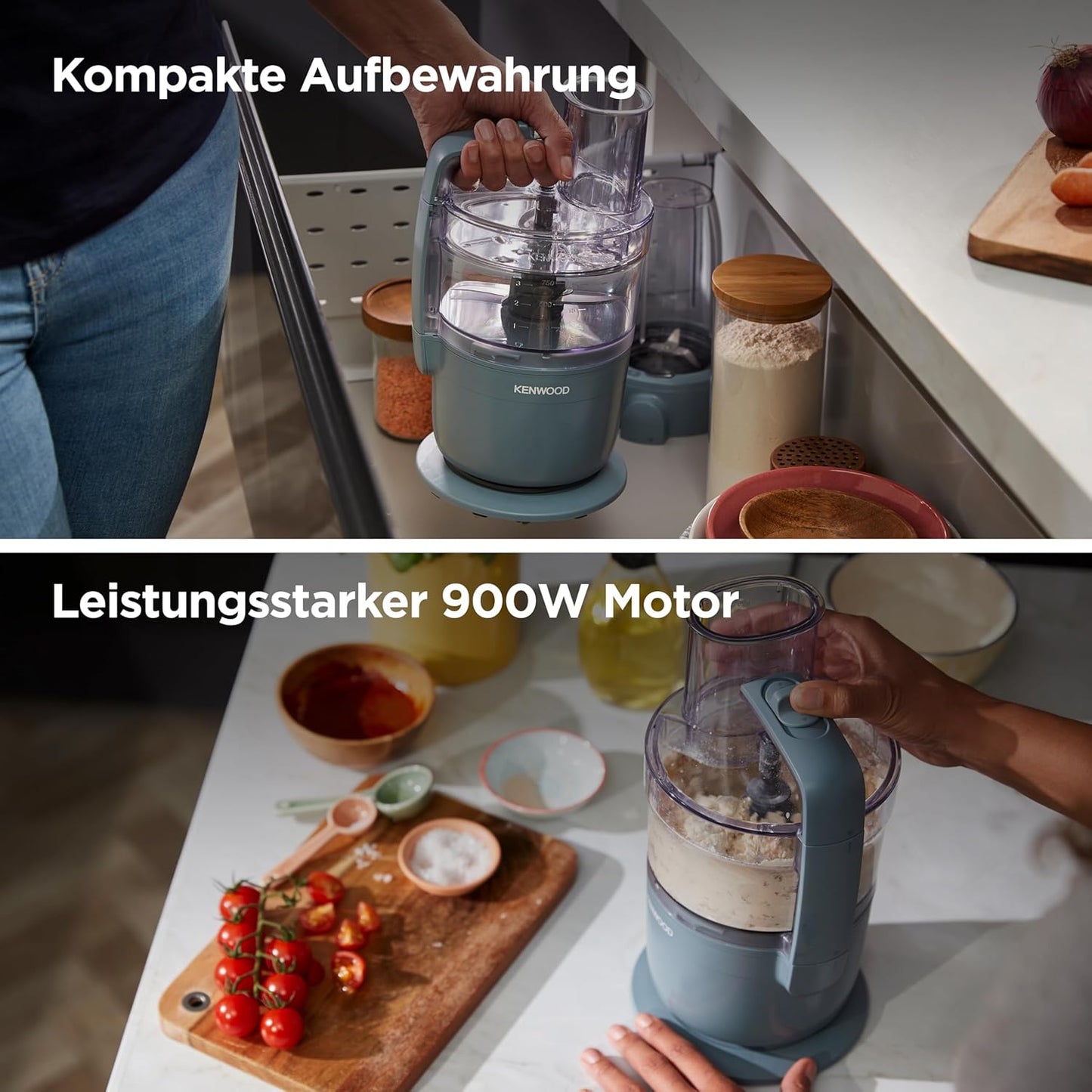 Multipro Go, Mit Standmixer-Aufsatz, 900W Blau