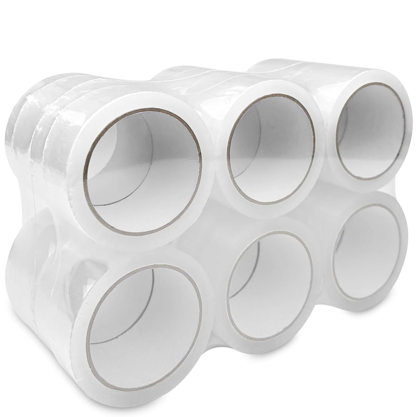 12 Rollen transparentes Paketklebeband, 12PCS