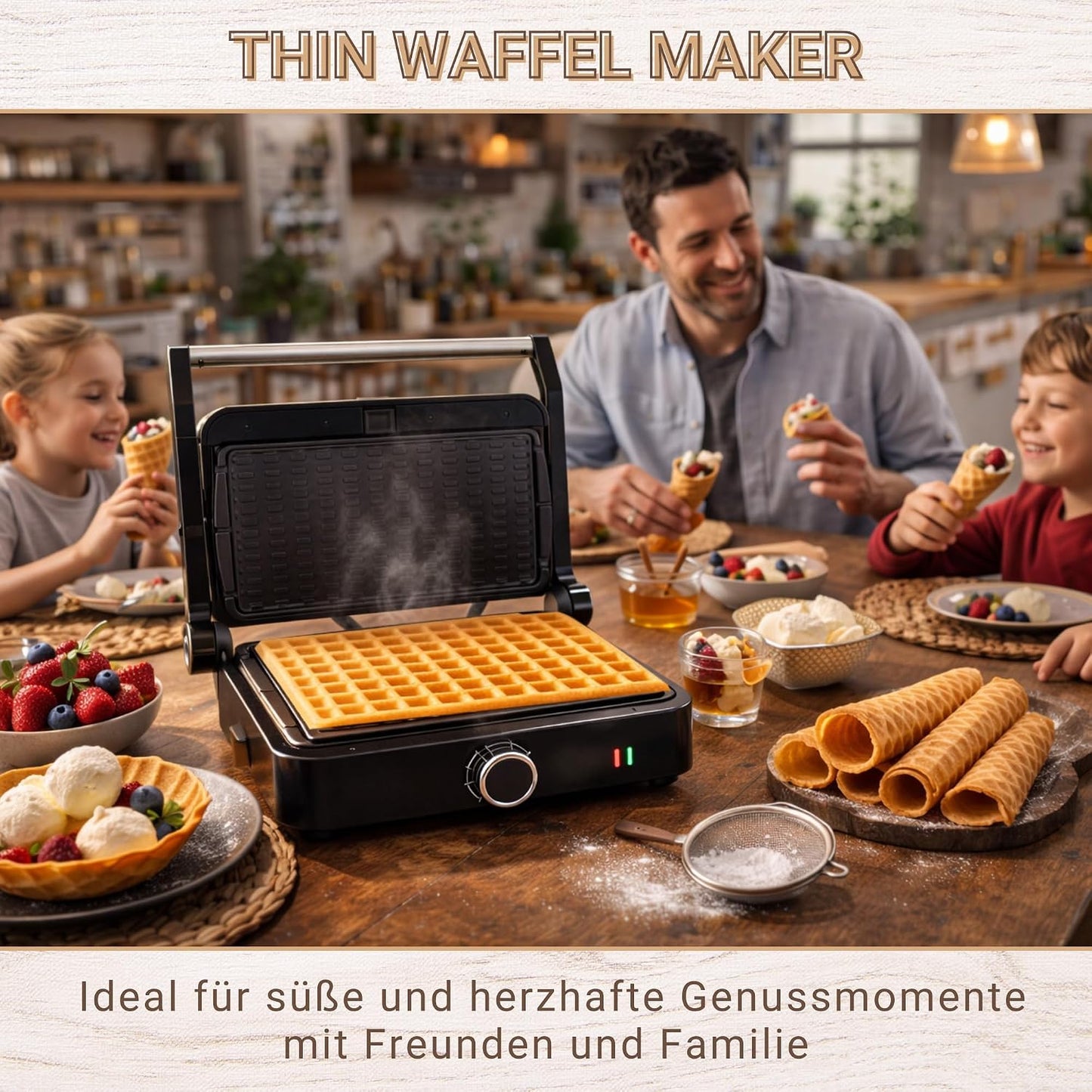 SM-1000W Toledo Thin Waffeleisen