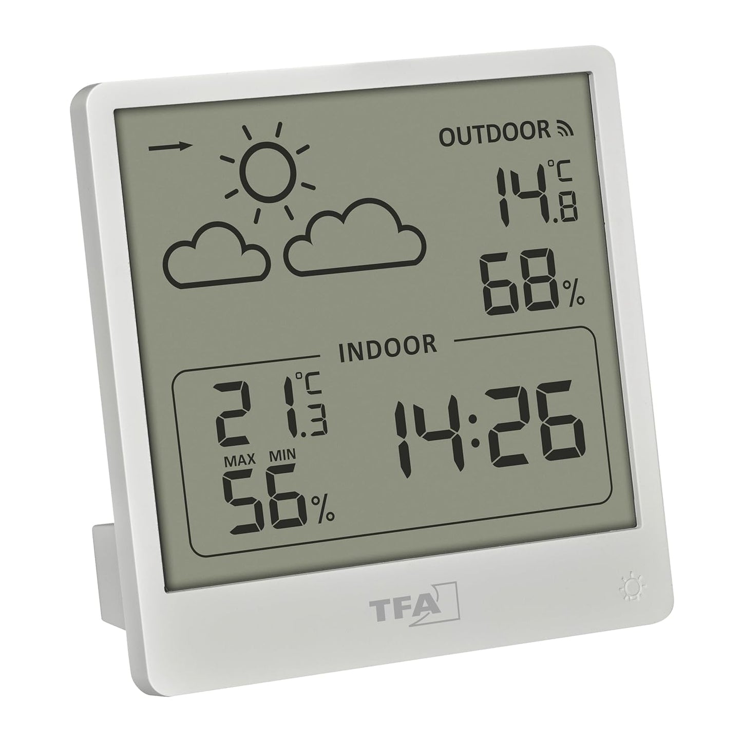 Funk-Wetterstation, weiss