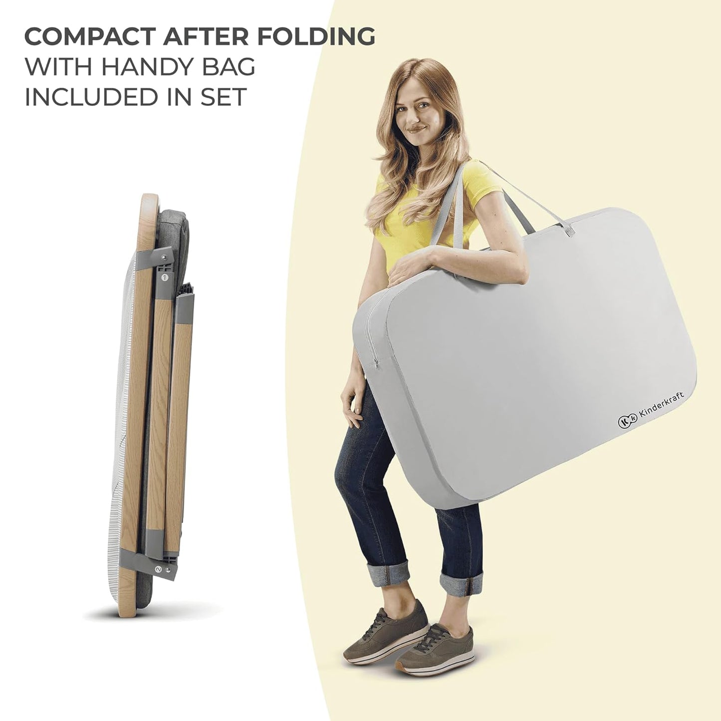 4-in-1 Kinderreisebett mit Laufgitterfunktion Sofi, Single