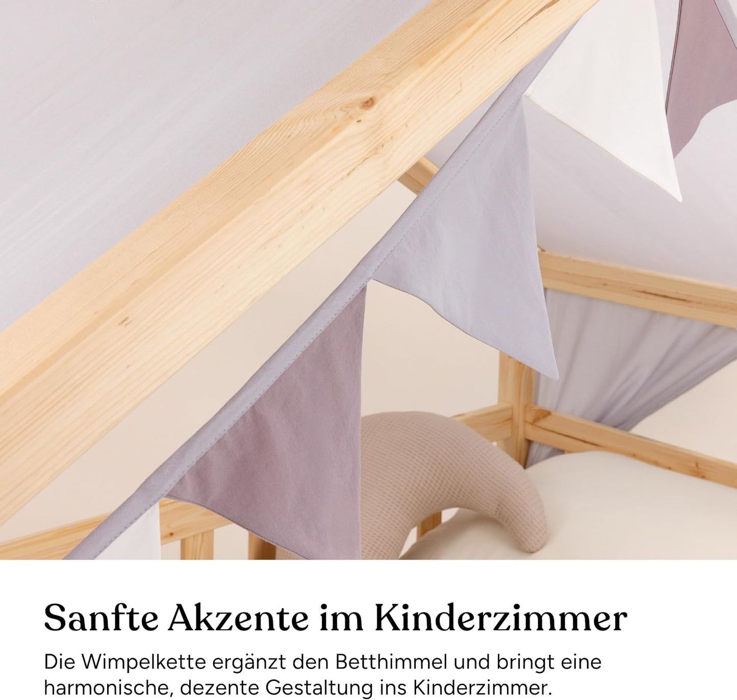 Betthimmel Set für Hausbett, Jade H420 x B120 cm (1er Pack)
