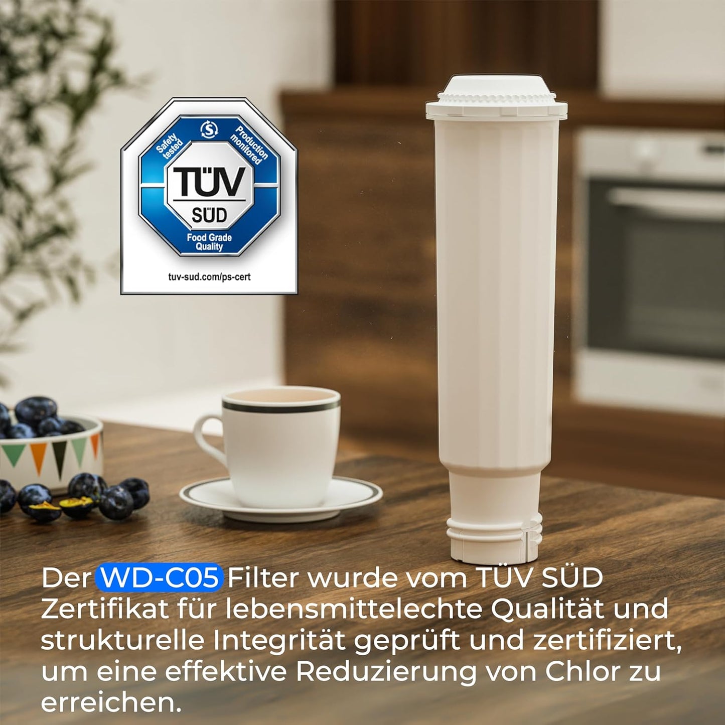 4er-Pack Kaffee-Wasserfilterpatronen