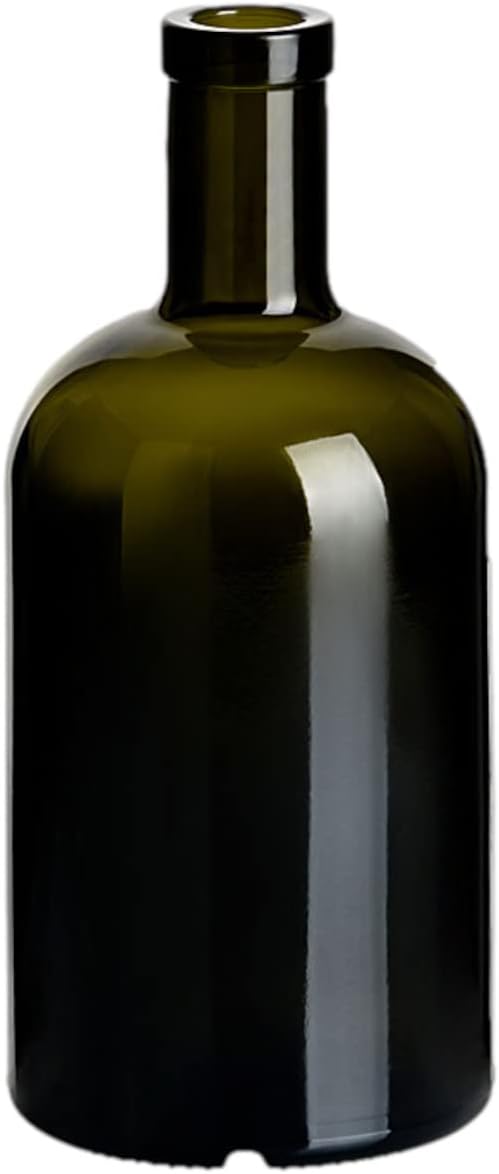 12er Glasflaschen-Set, Dunkelgrün/Hgk - 500ml 12 Stück - 500ml