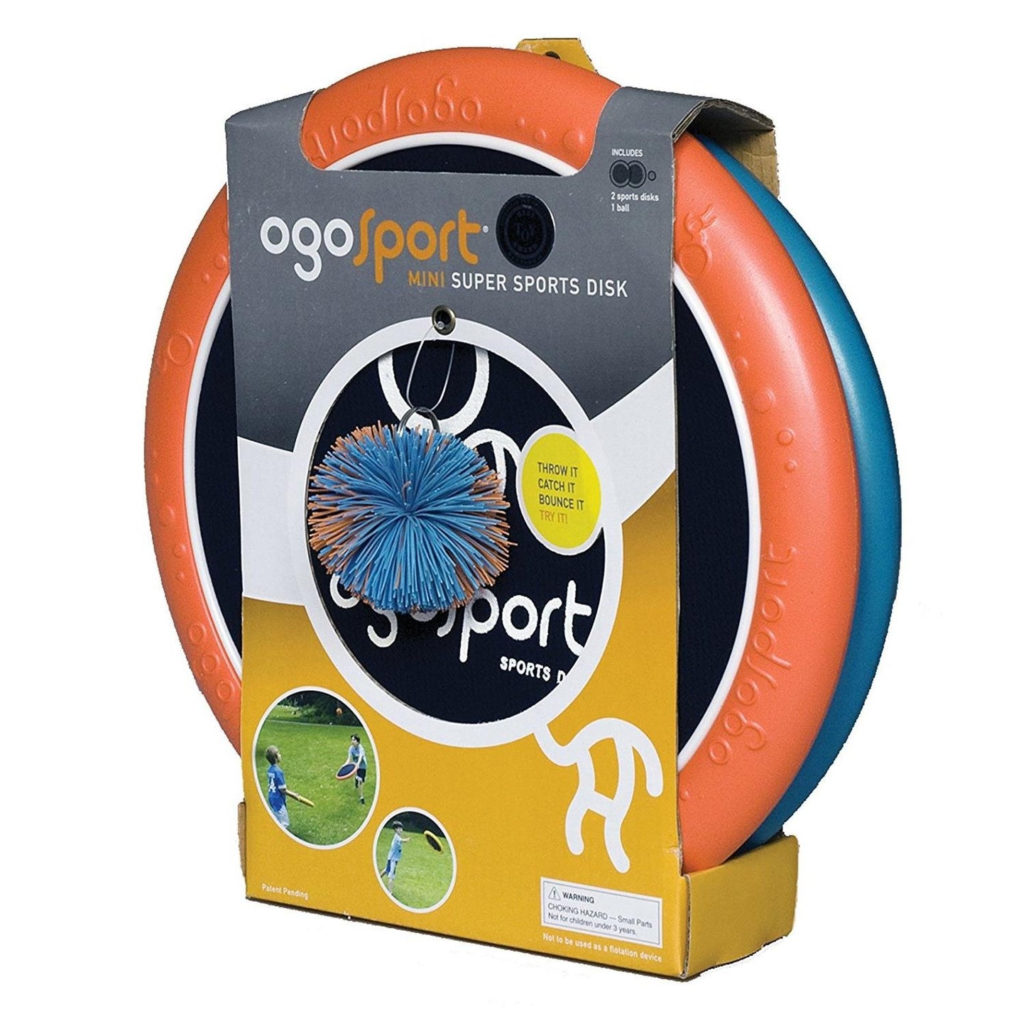 Ogo Sport Set mit Softdiscs & Ball, blau/orange Einheitsgrösse Single
