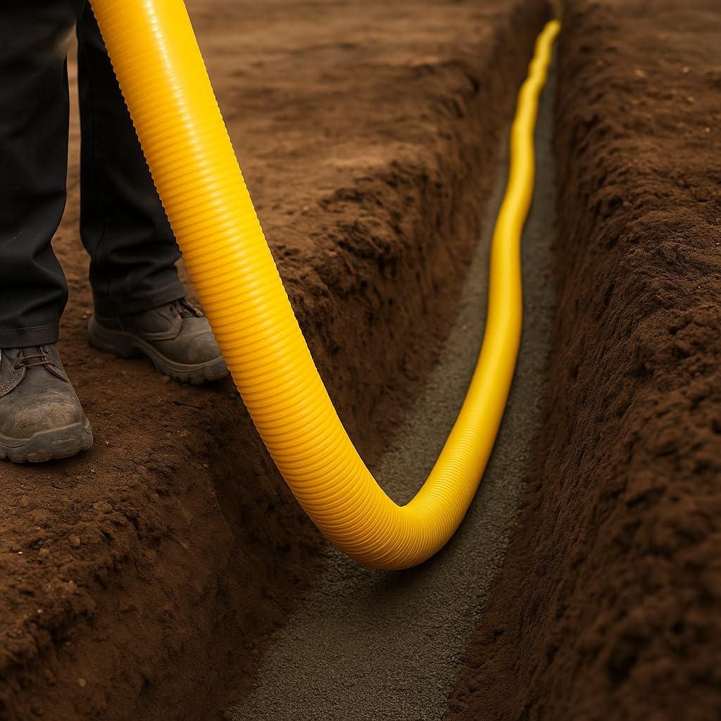 Drainagerohr DN100, ungelocht, Rohr ungelocht DN100