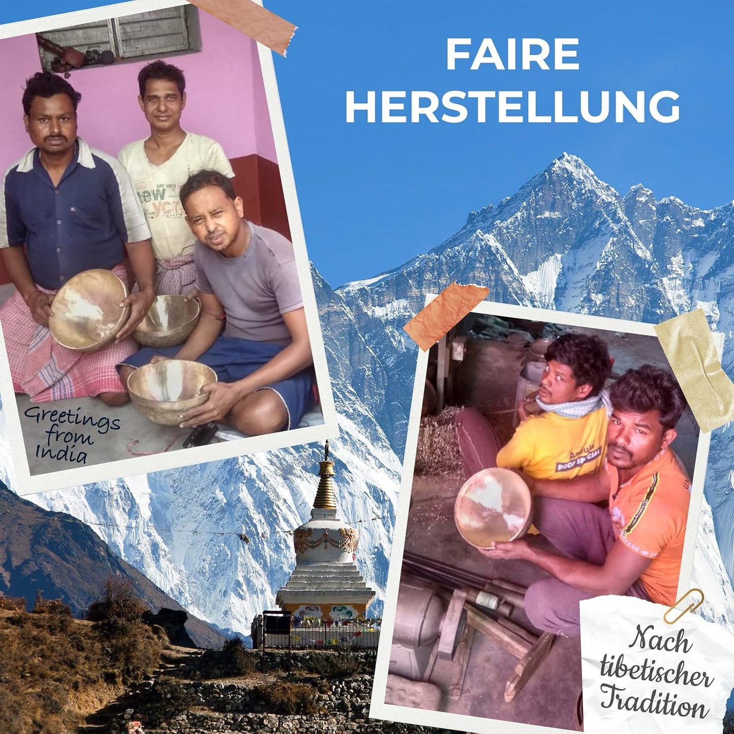 3er-Set Klangschalen, Klangschalen-Set für Einsteiger [3 Klangschalen]