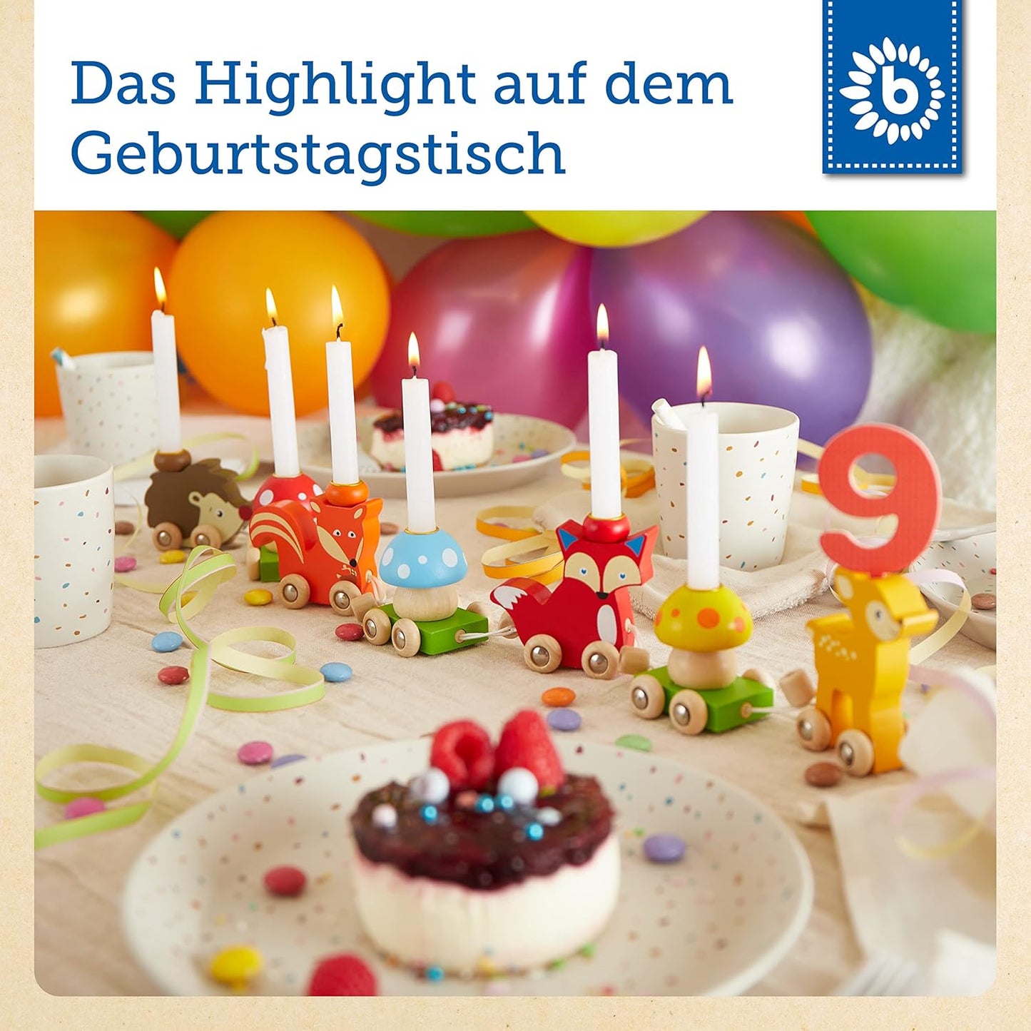 Geburtstagszug mit Zahlen