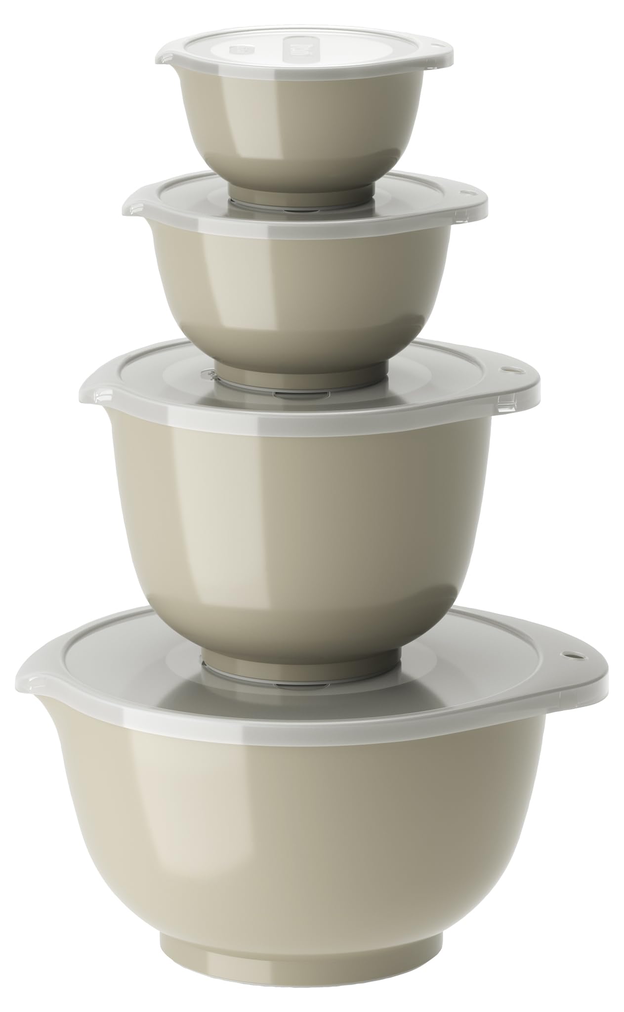 8-teiliges Margrethe Rührschüssel-Set, 0,25 liter Humus