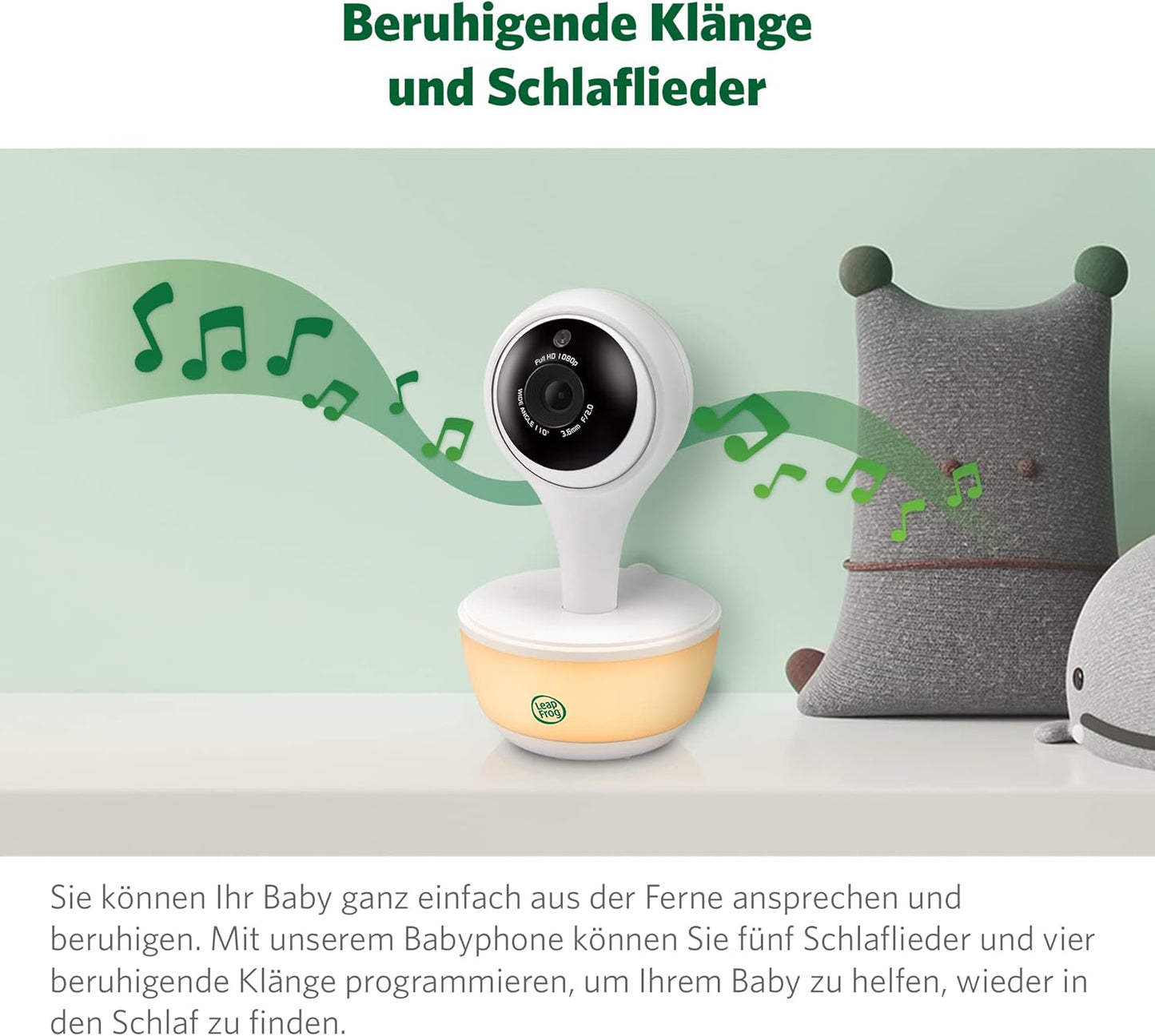 Smartes Video-Babyphone LF815HD, 1 Stück (1er Pack)|5"LF815HD-WIFI&APP Verbinden