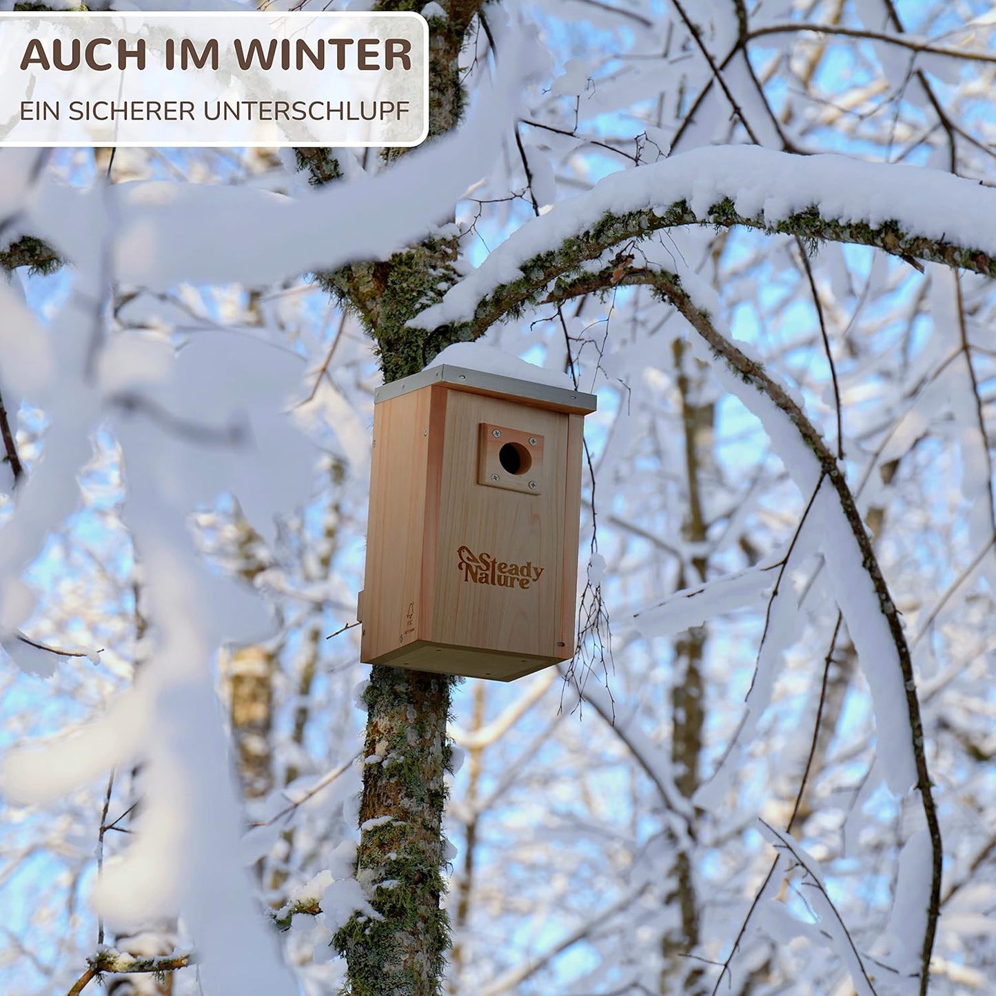 Nistkasten für Blau- und Kohlmeisen, Nistkasten für Blau- und Kohlmeisen
