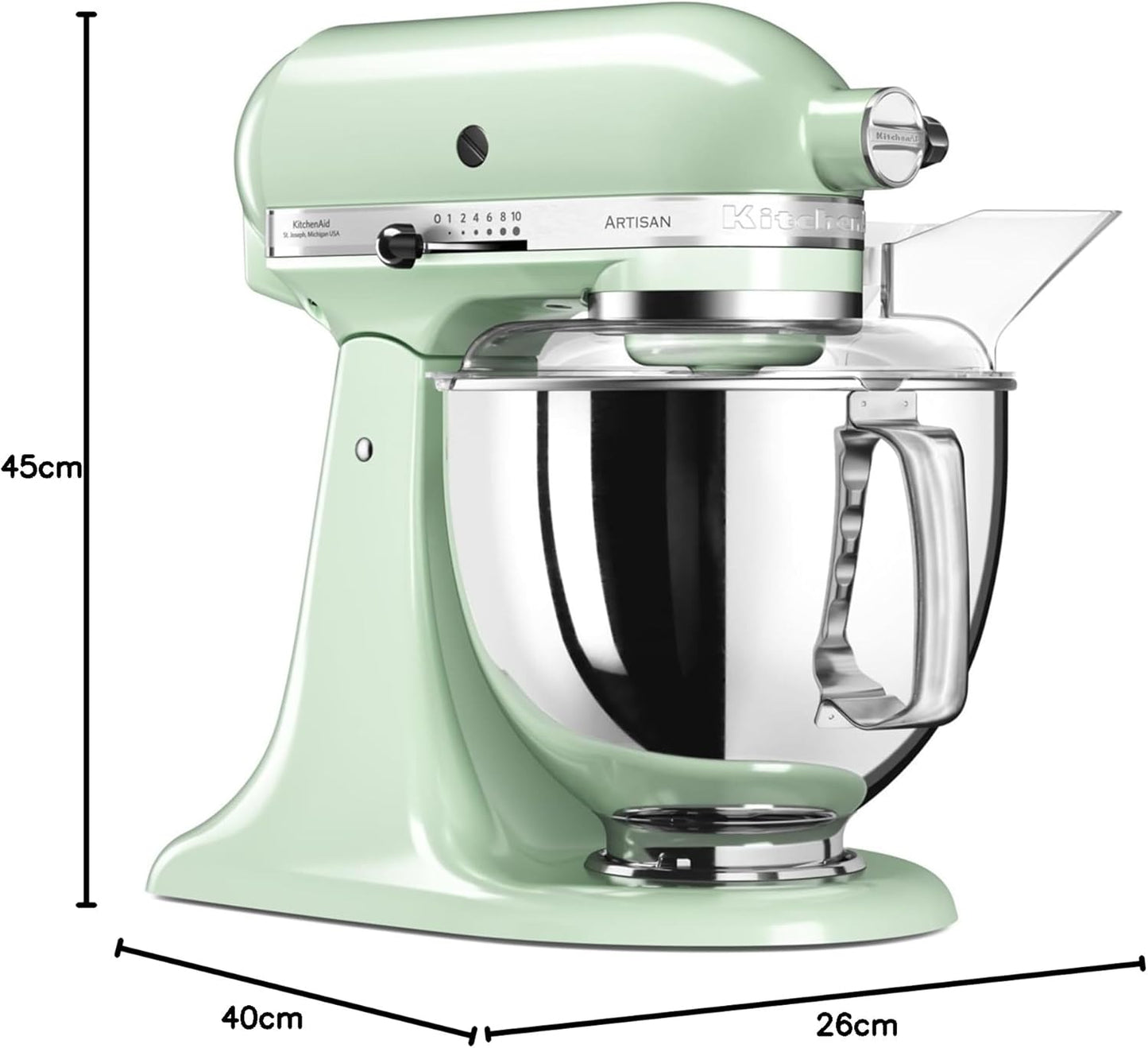 Küchenmaschine Artisan mit Zubehör, 4,8 Liter / Pistazie