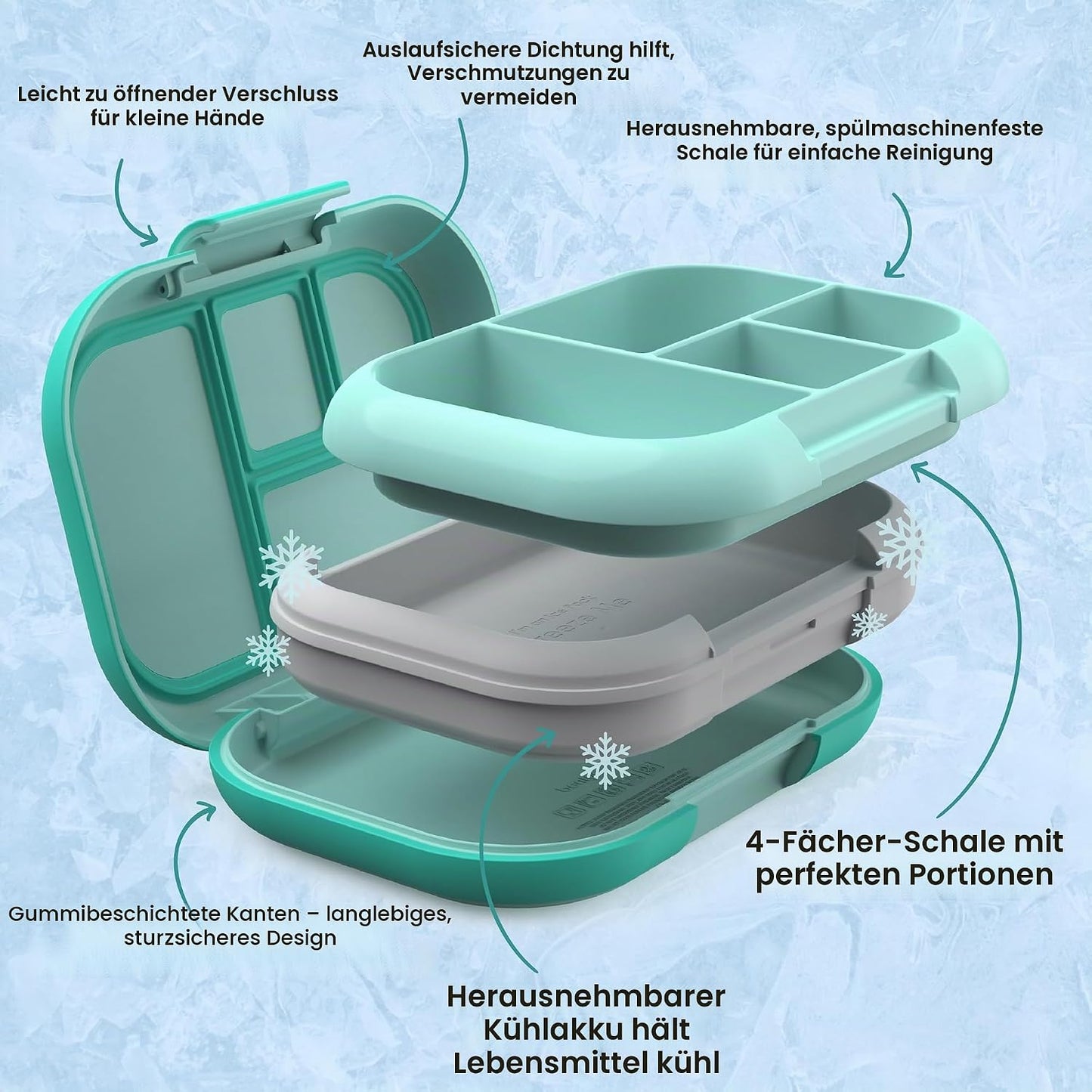 Chill Kids Bento-Box, Aqua