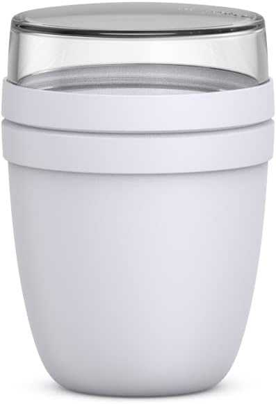 Ellipse Müslibecher To Go, Keine Personalisierung / Klein / Cool Grey