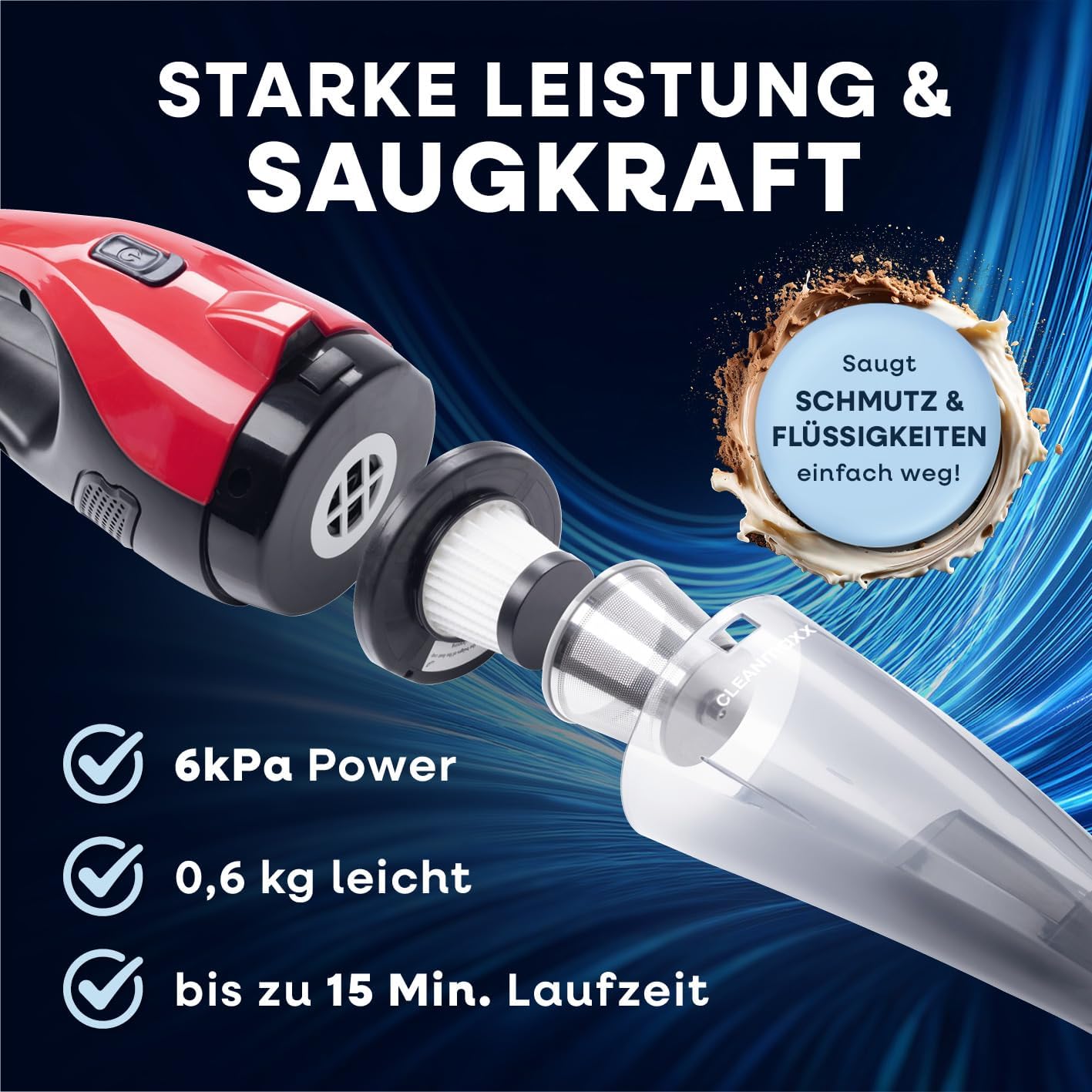 Akku Staubsauger, Nass- & Trockensauger