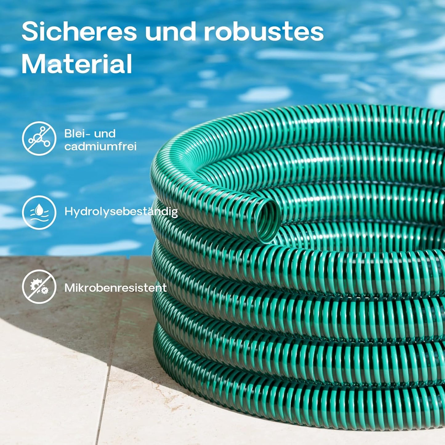 Flexibler Saug- und Teichschlauch 50 mm, 50mm (2") 25 meters