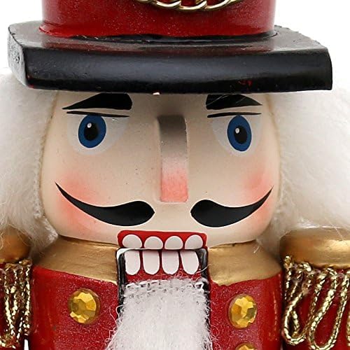 Nussknacker Soldat, klassisches Design (20 cm), 20 cm, Rot
