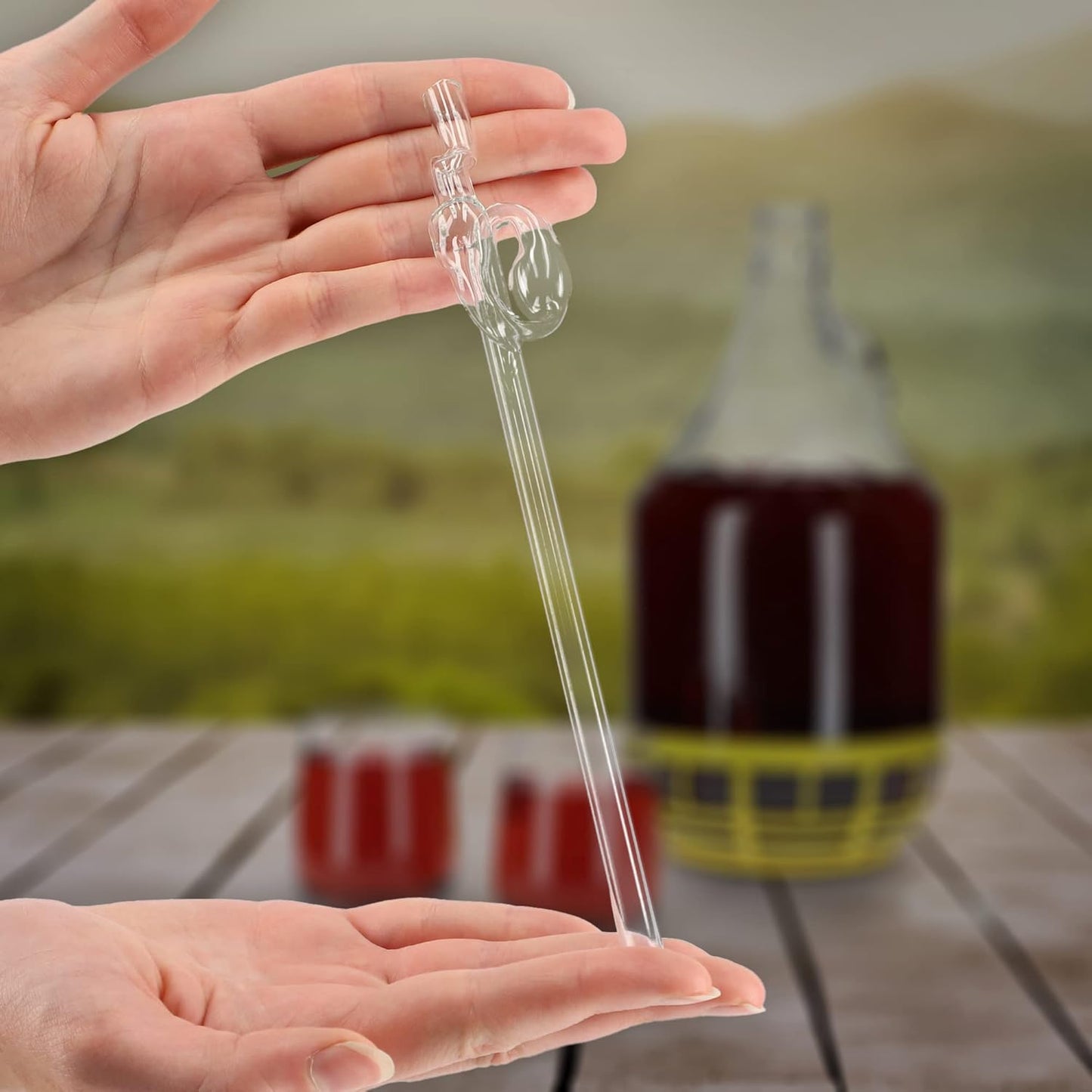 Glasballon-Set mit Gärzubehör, 15L Glas Gärröhrchen
