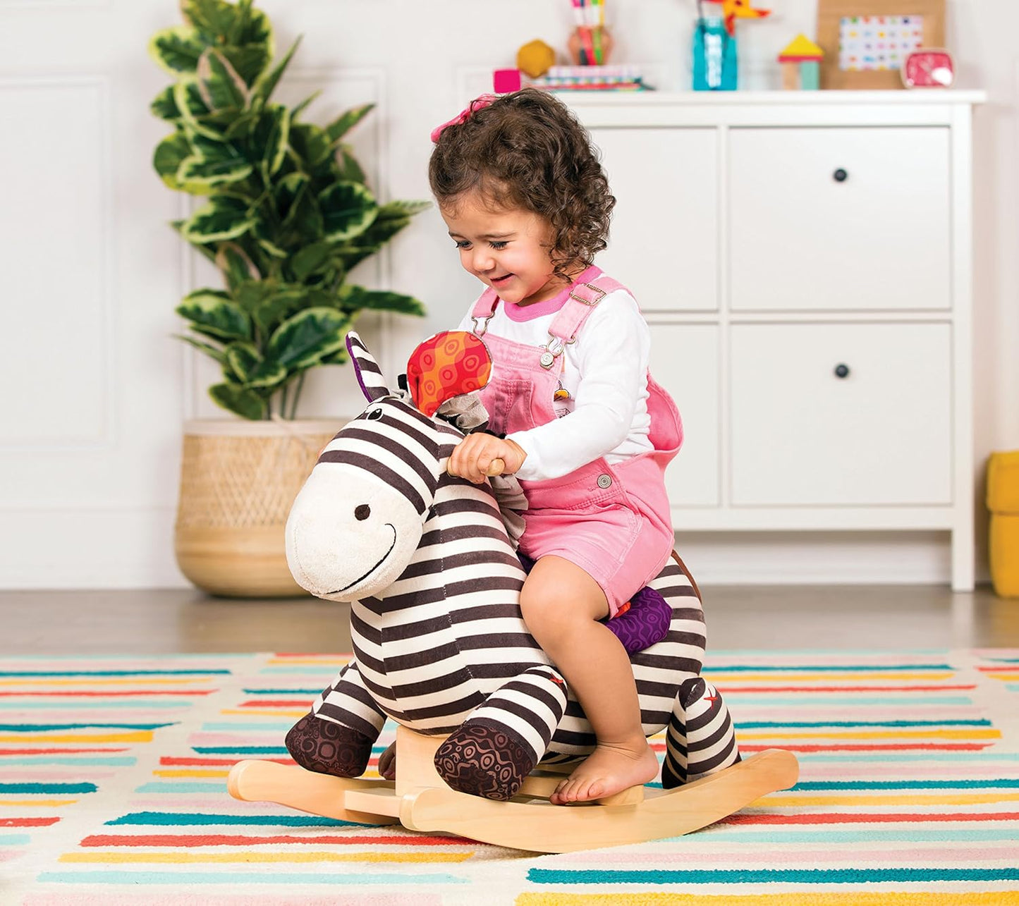 Schaukelpferd Zebra