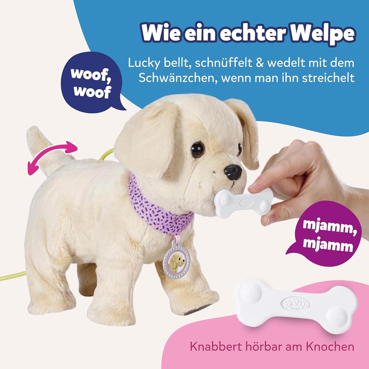 Mein Hund Lucky mit Box und 5 Funktionen