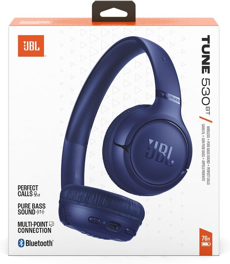 Tune 530 BT Wireless On-Ear Kopfhörer, Blau