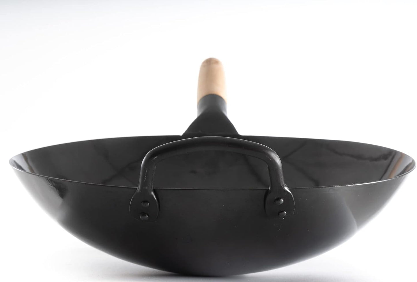 Vorgebrannte Wok Pfanne -  Black13