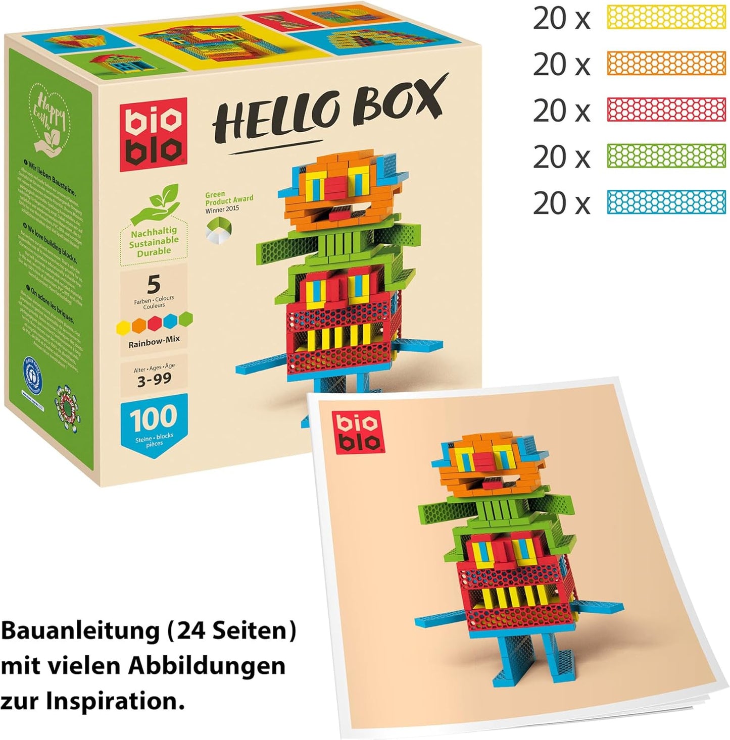 Hello Box Rainbow Mix, 100 Stk., Rainbow Mix