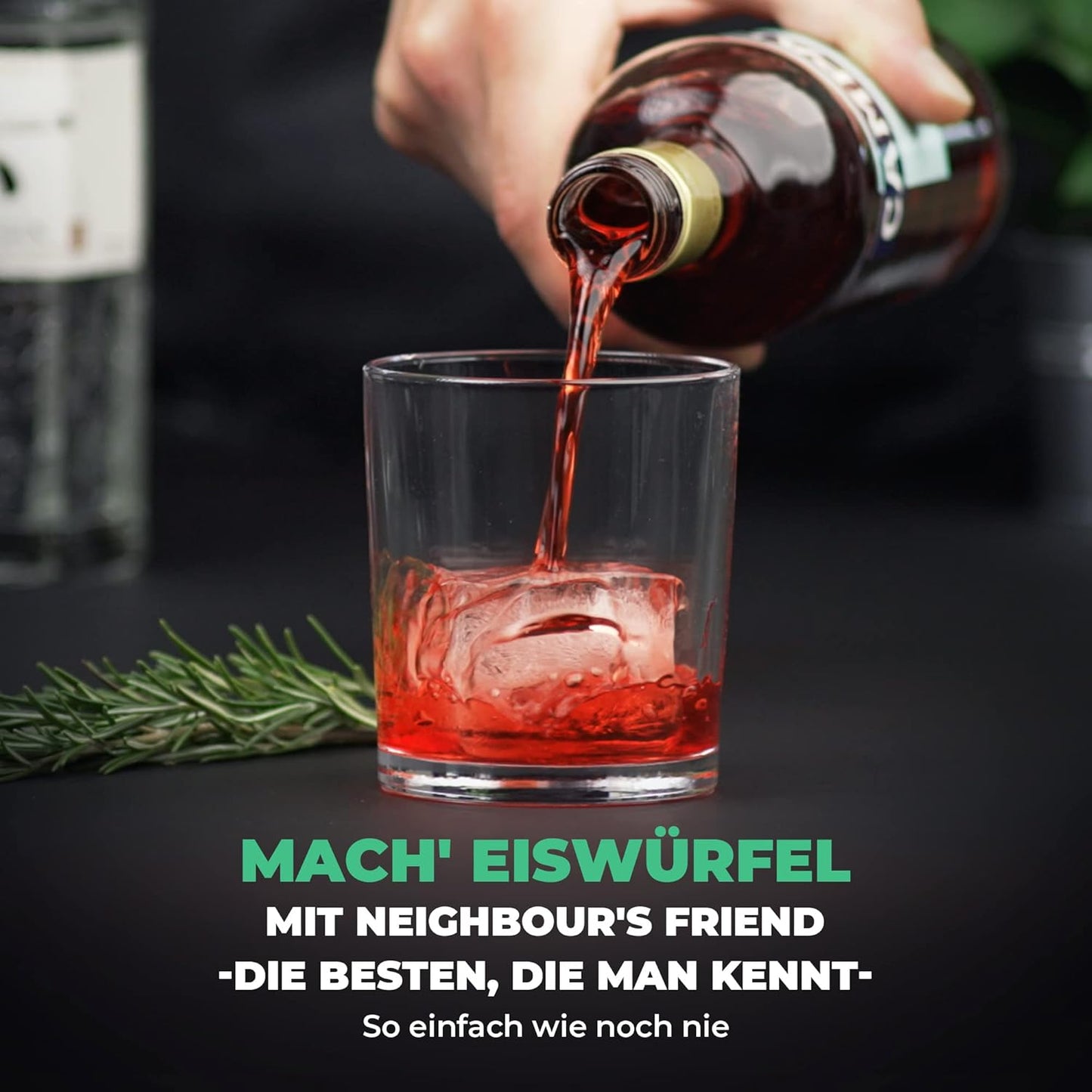 XXL Eiswürfelform-Set für Cocktails (4er Pack), 4x Eiswürfelform