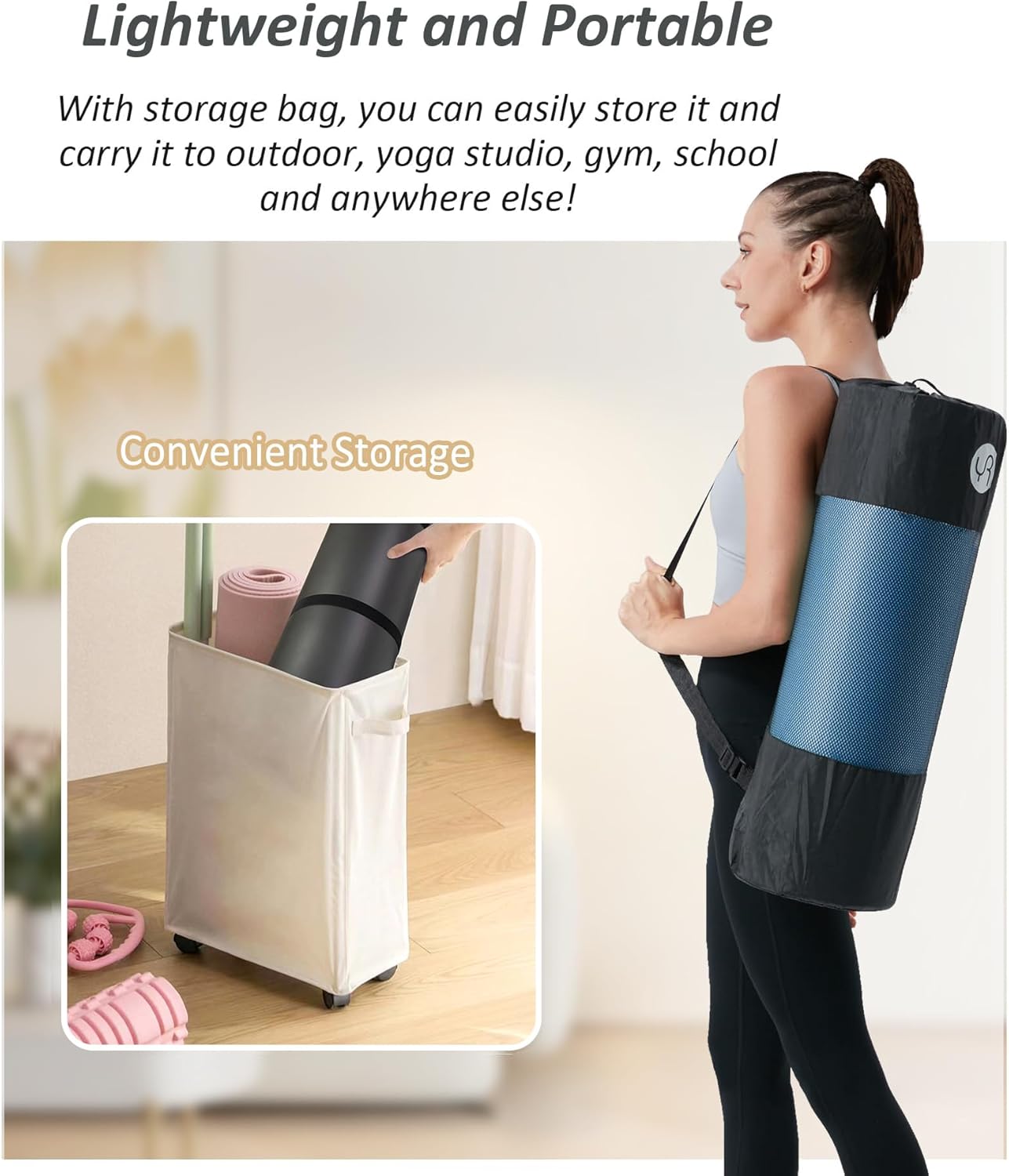 Yogamatte, A Blau(195*61*2cm)