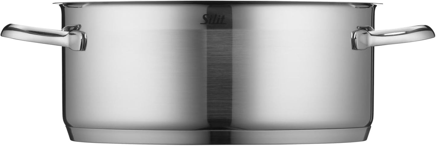 Kochtopf Bratentopf Induktion 24cm Glasdeckel 4,1l Achat Edelstahl