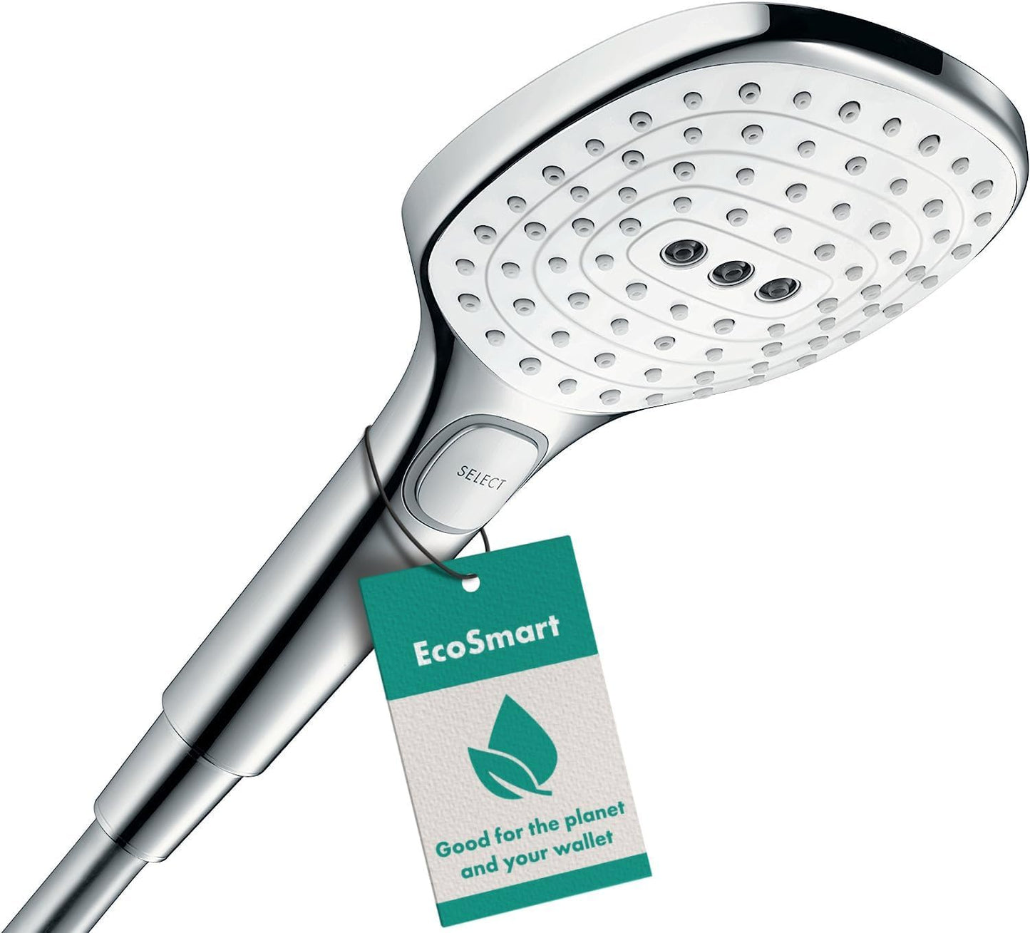 Raindance Select E 120 Duschkopf, Weiss/Chrom 3 wassersparende Strahlarten