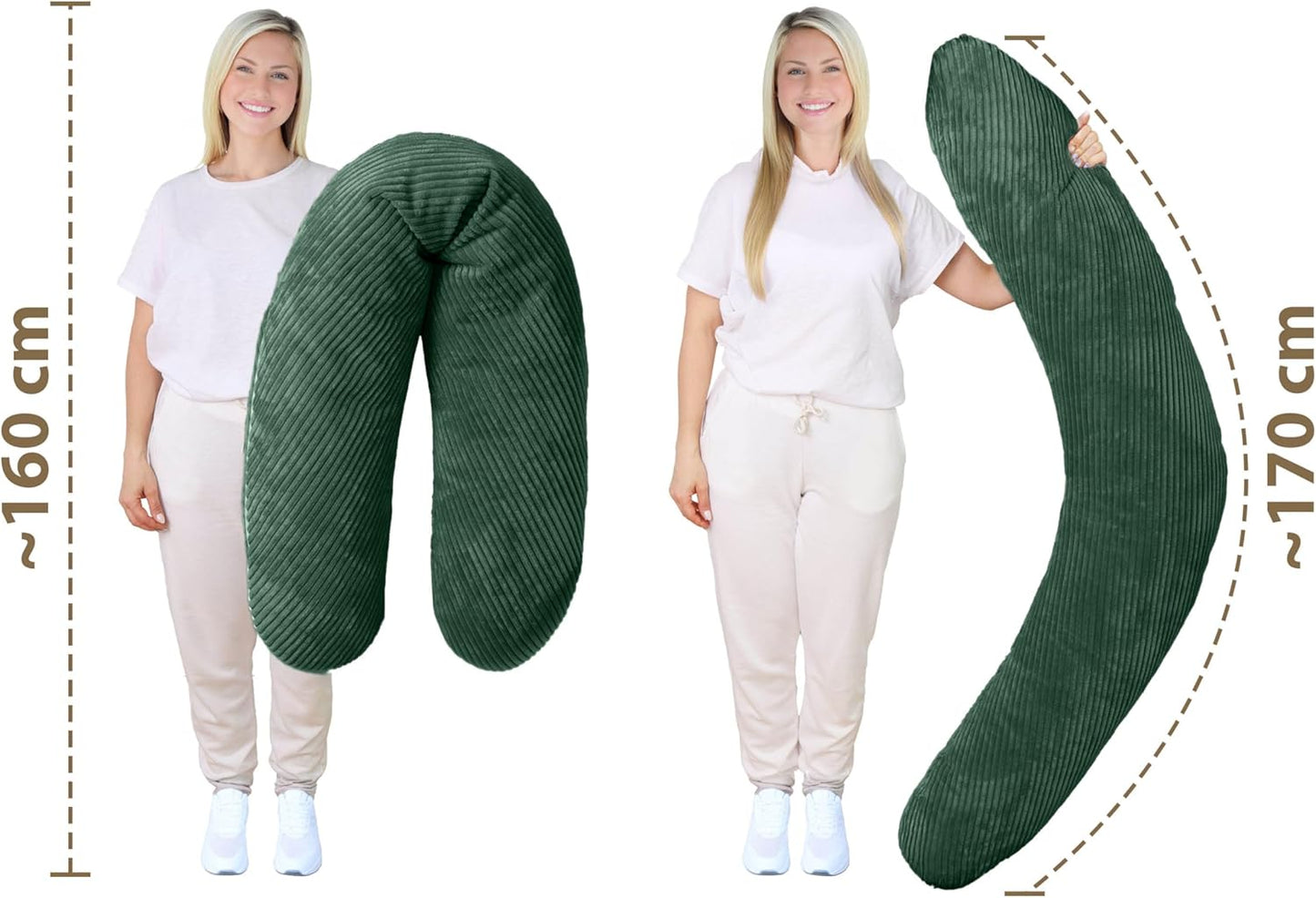 Stillkissen XXL, Schattenwald Stillkissen 170 cm