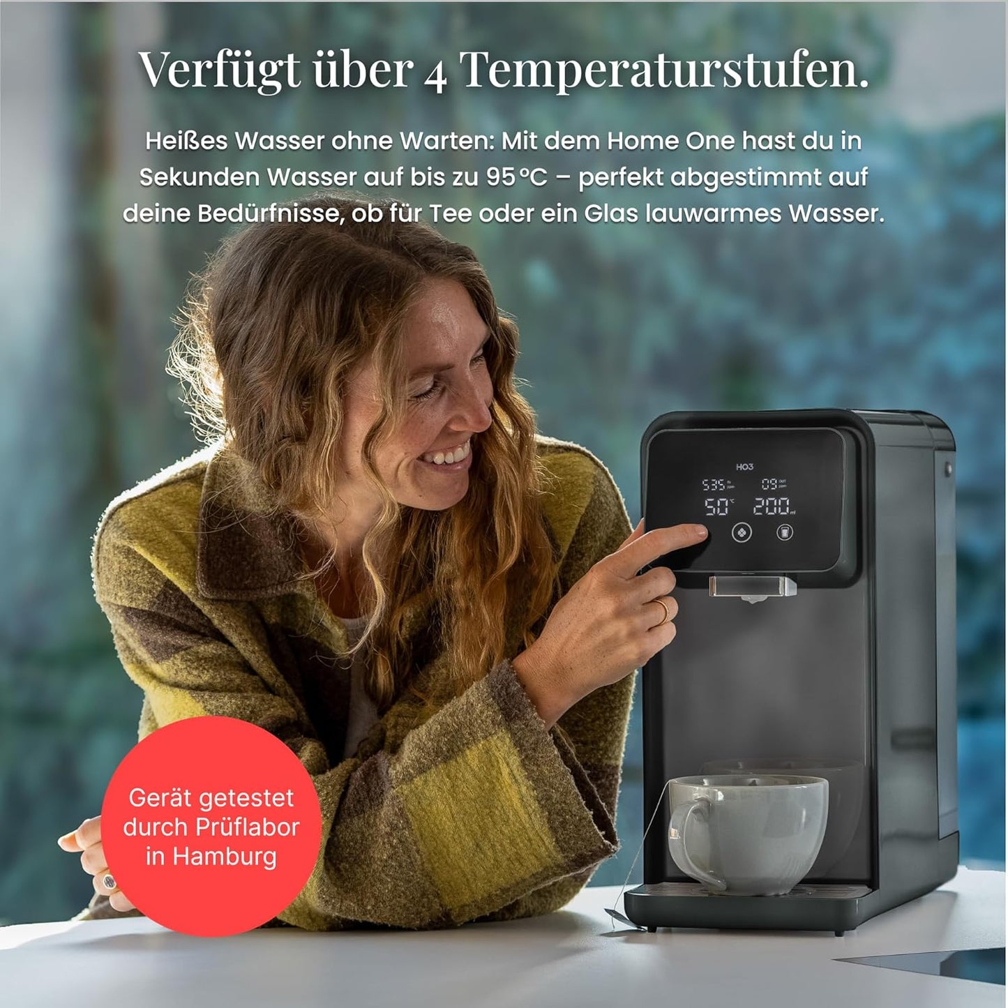 Osmose Trinkwasseranlage mit MicroShield Filtertechnologie, Schwarz