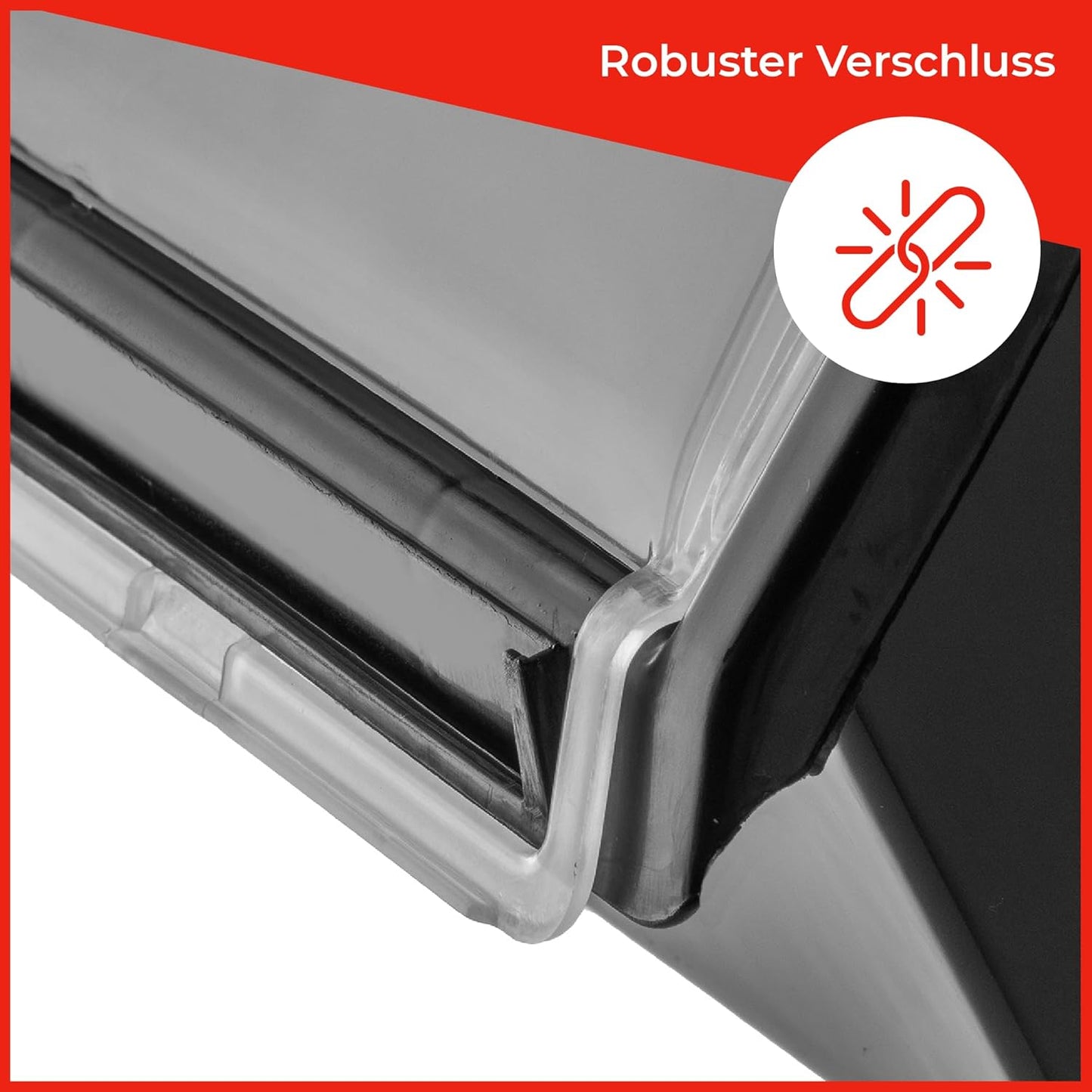 Stapelkiste mit Deckel, 10 Stück - 195x120mm Schwarz