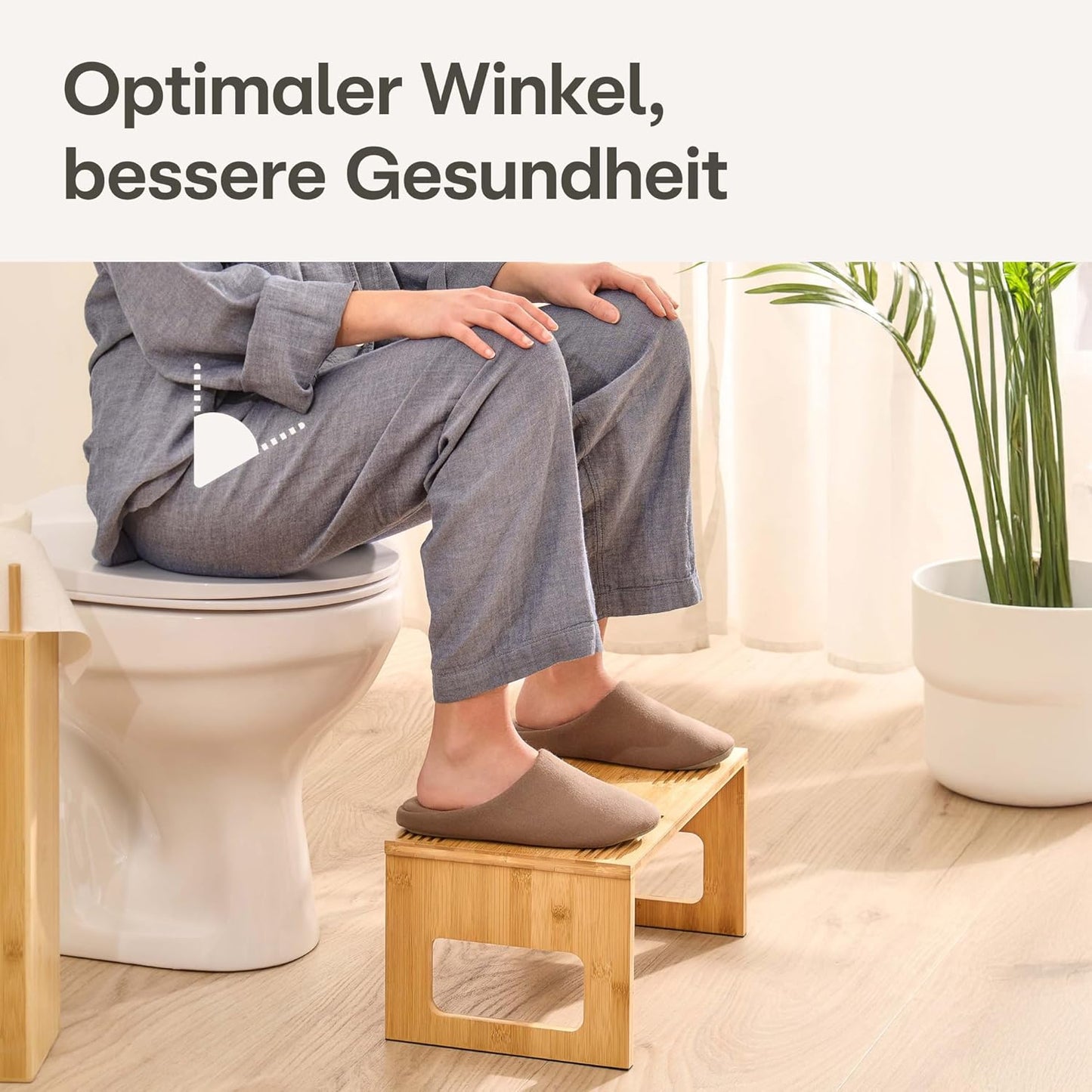 Klappbarer Toilettenhocker