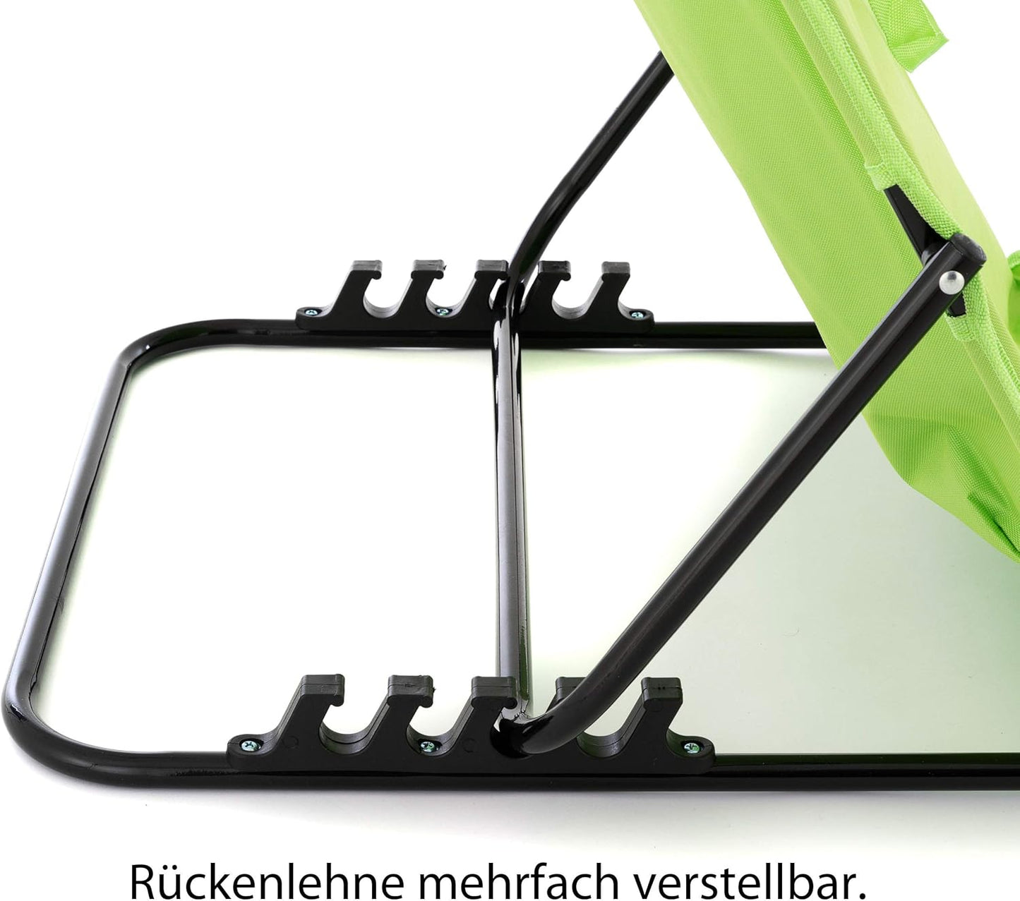2-teiliges Strandmatten-Set mit verstellbarer Rückenlehne und Tasche, Grün