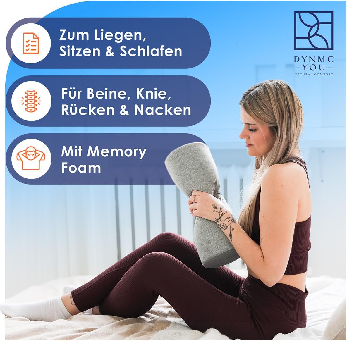 Ergonomische Kissenrolle