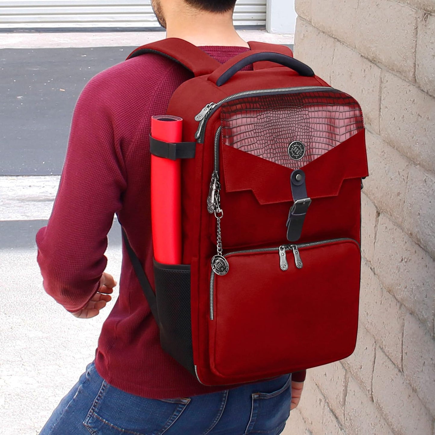 Tabletop Collector's Edition Card Storage Backpack, Drachen Rot