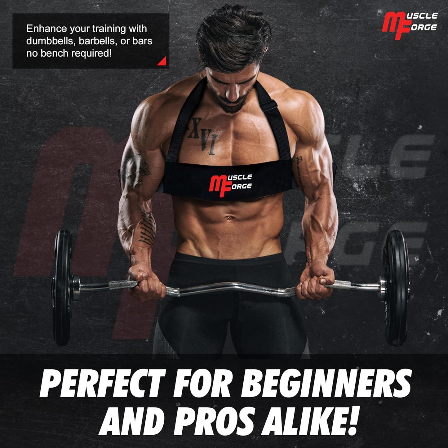 Bizeps-Trainer für Bodybuilding & Kraftsport, Gelb