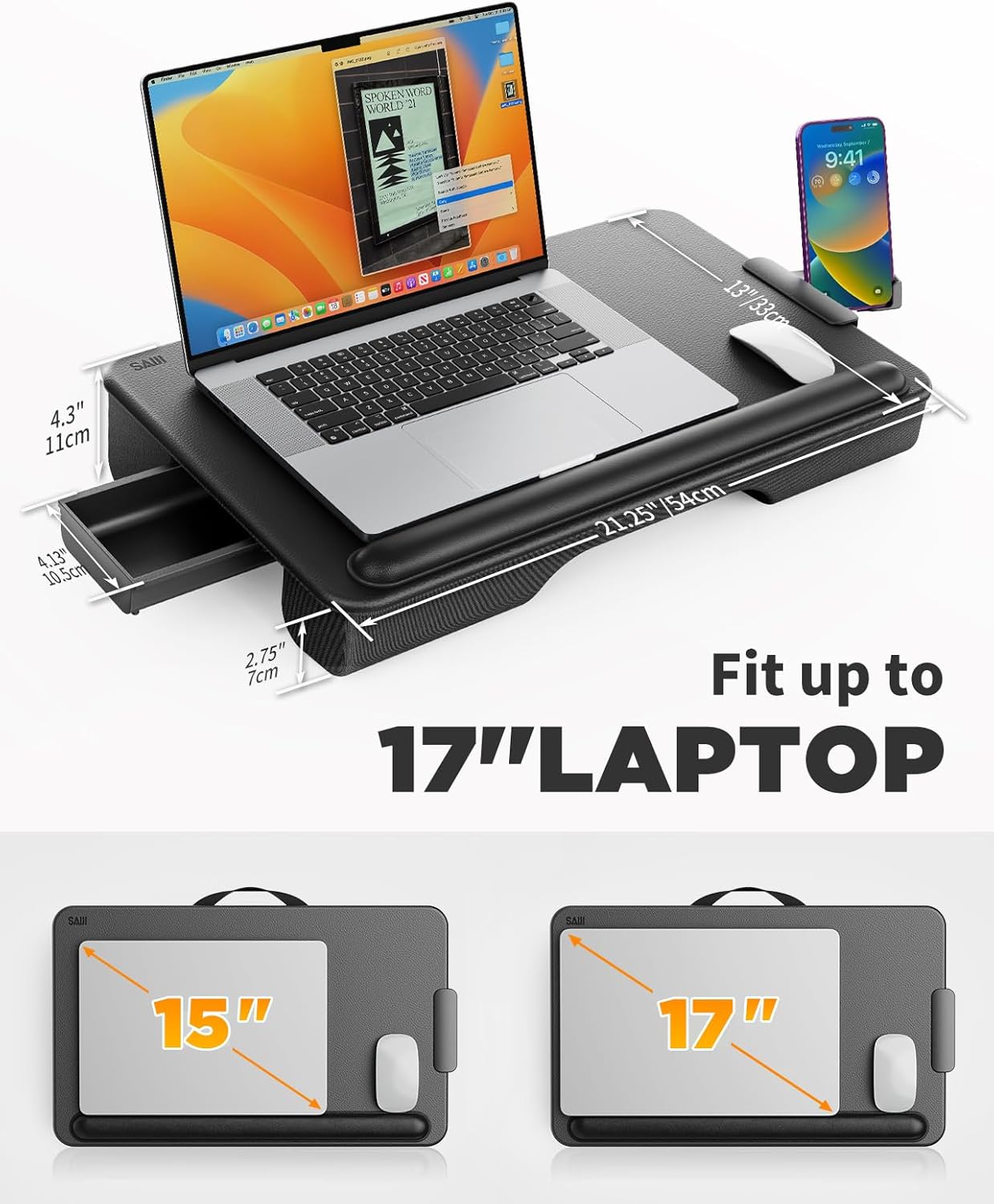 Laptopkissen, Schwarz