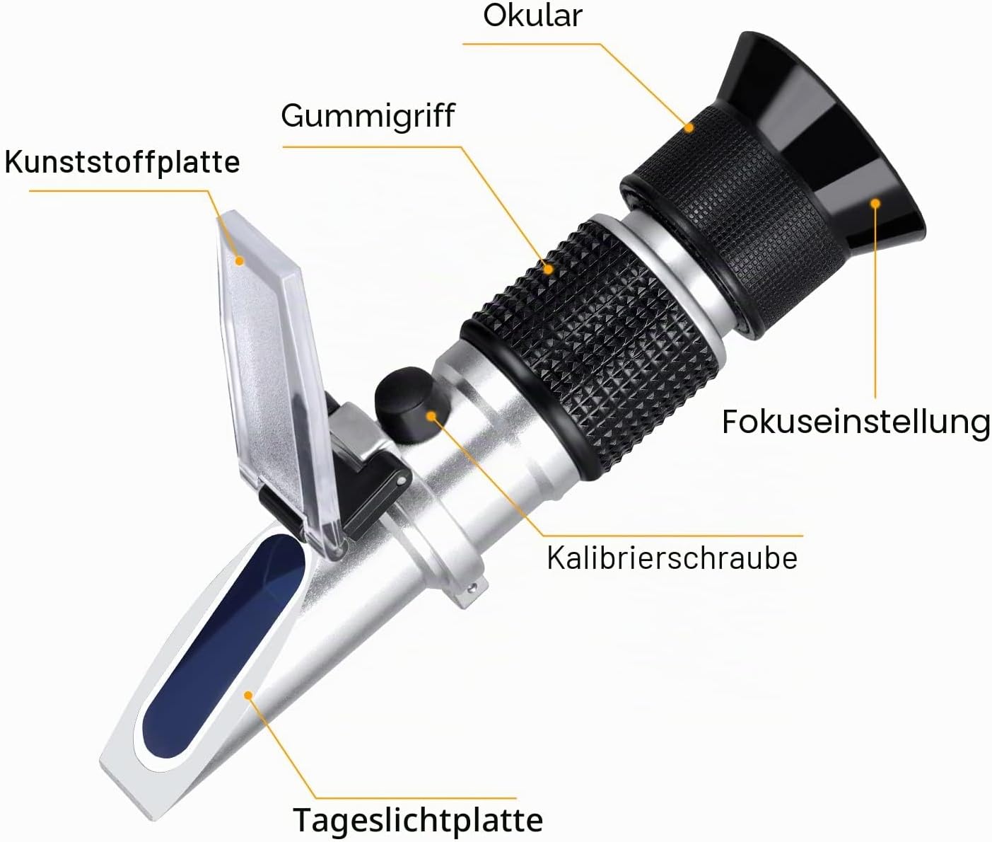Brix Refraktometer mit ATC 0-90% für Zucker & Getränke, Brix 0-90 %