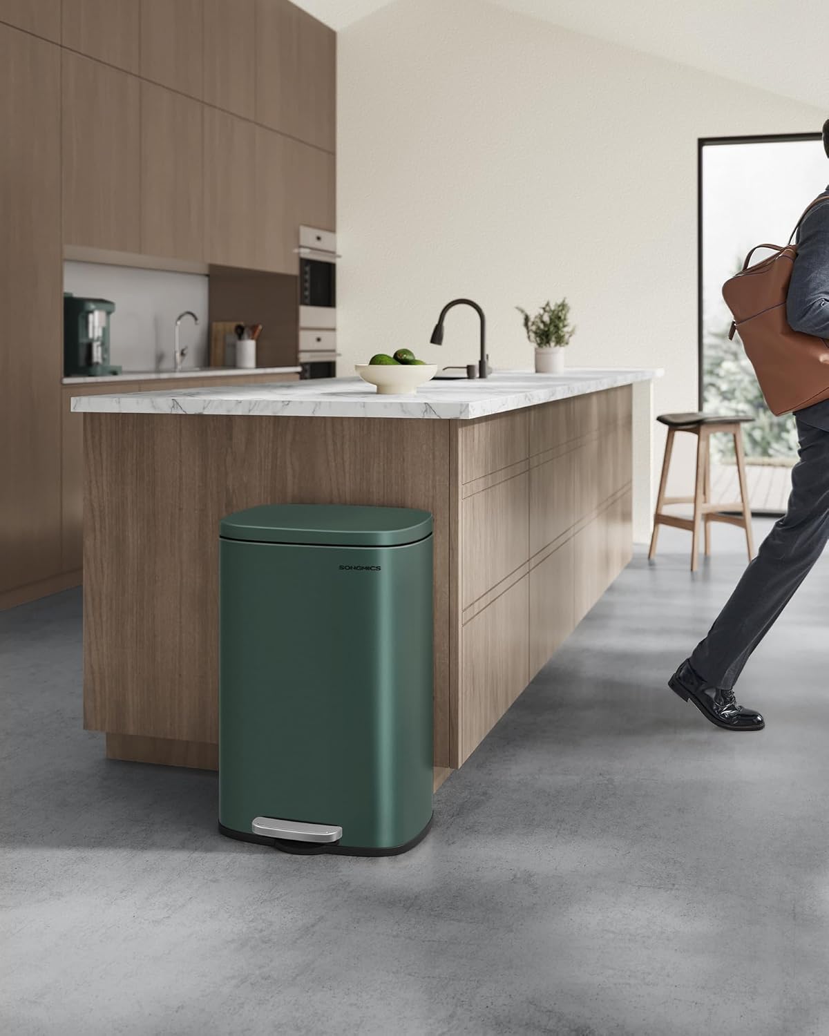Treteimer LTB050C02 mit Softclose-Funktion, Vintagegrün 50 L