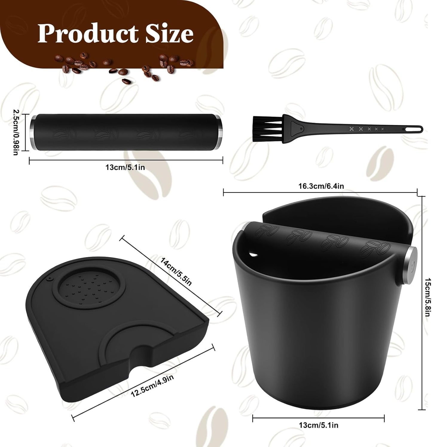 Abklopfbehälter-Set mit Pinsel & Tamping Matte
