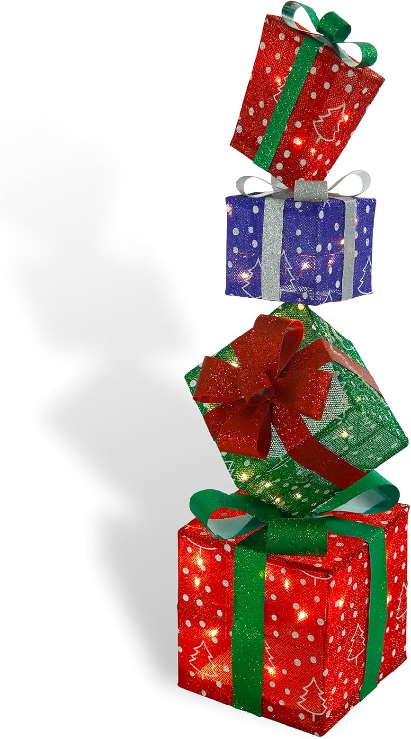 Weihnachtslichterdeko, 006 Farbig, Quadratisch