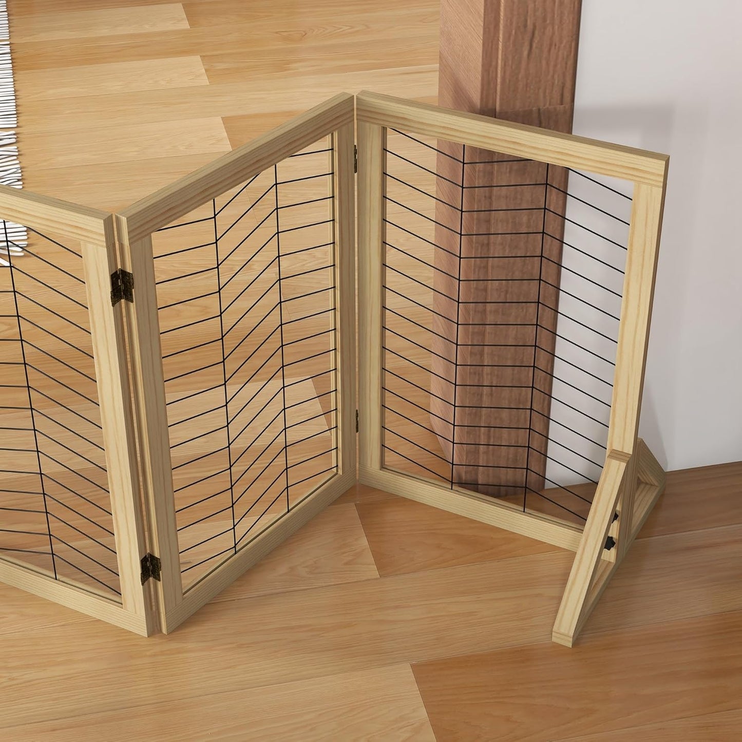 Klappbares Hundeabsperrgitter, 375L x 44B x 70H cm
